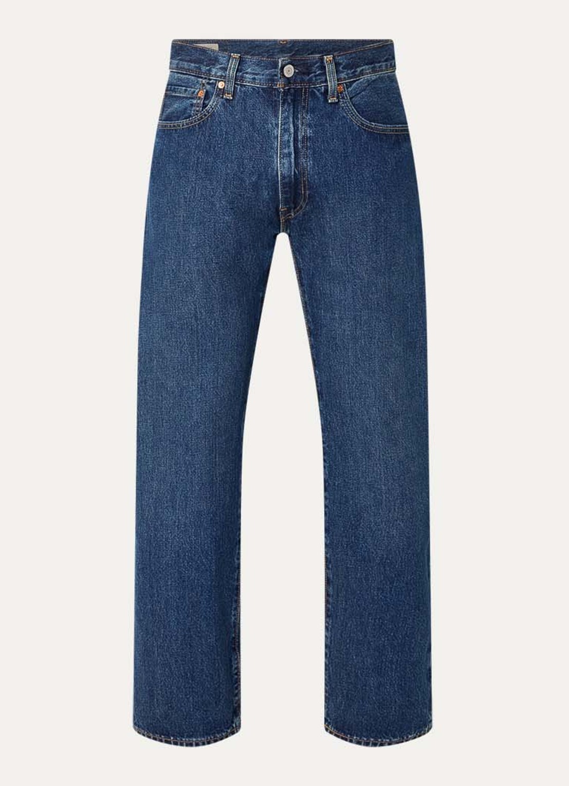 Levi's 555 straight leg jeans met donkere wassing - voorkant indigo