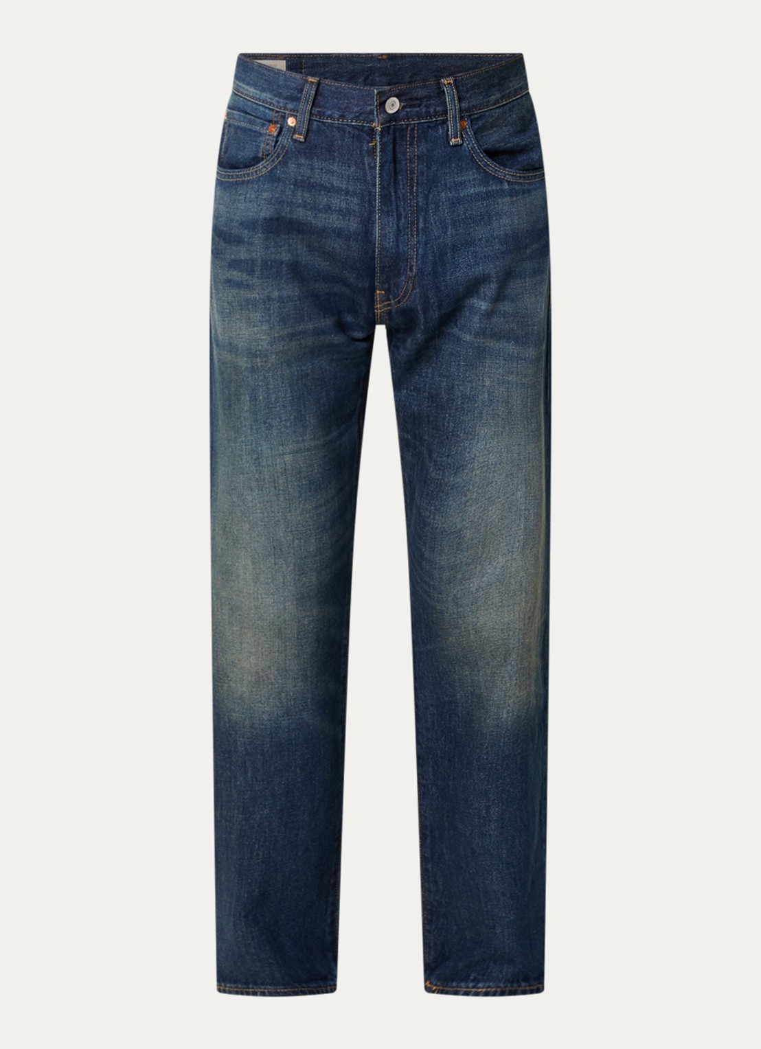 Levi's 555 straight leg jeans met donkere wassing - voorkant 4 indigo