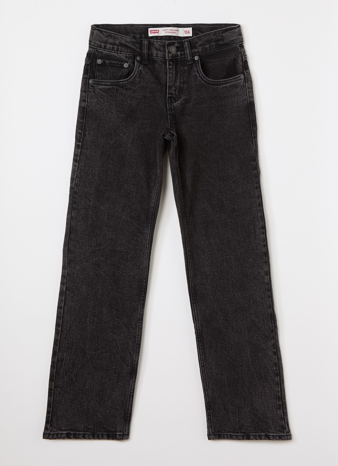 Levi's 555 straight leg jeans met gekleurde wassing - voorkant 2 zwart