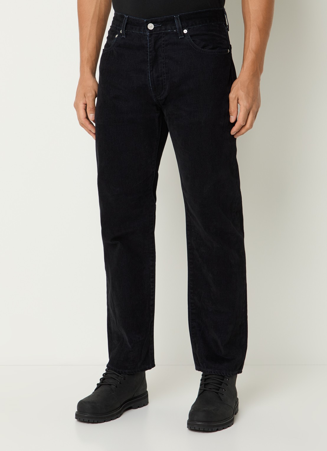 Levi's 555 straight leg jeans met gekleurde wassing - detail indigo