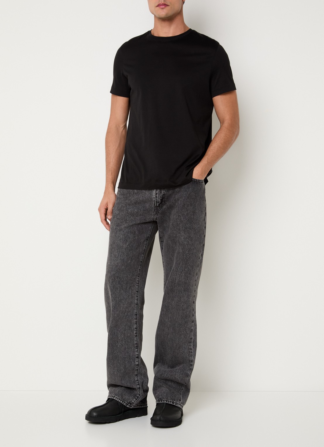 Levi's 567 loose fit jeans met gekleurde wassing - voorkant 2 donkergrijs