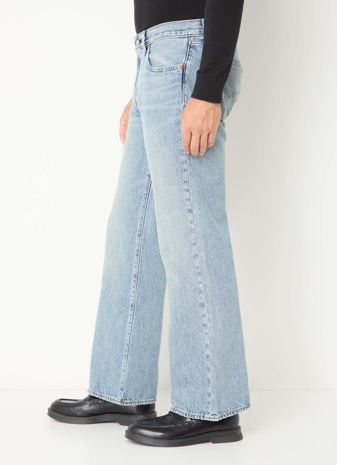 Levi's 567 straight leg jeans met medium wassing - detail 5 indigo