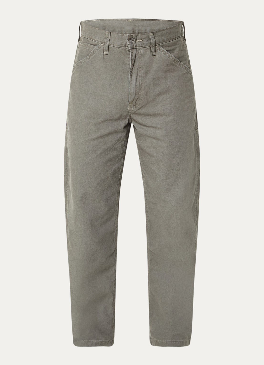 Levi's 568 loose fit cargobroek met steekzakken - voorkant 4 olijfgroen