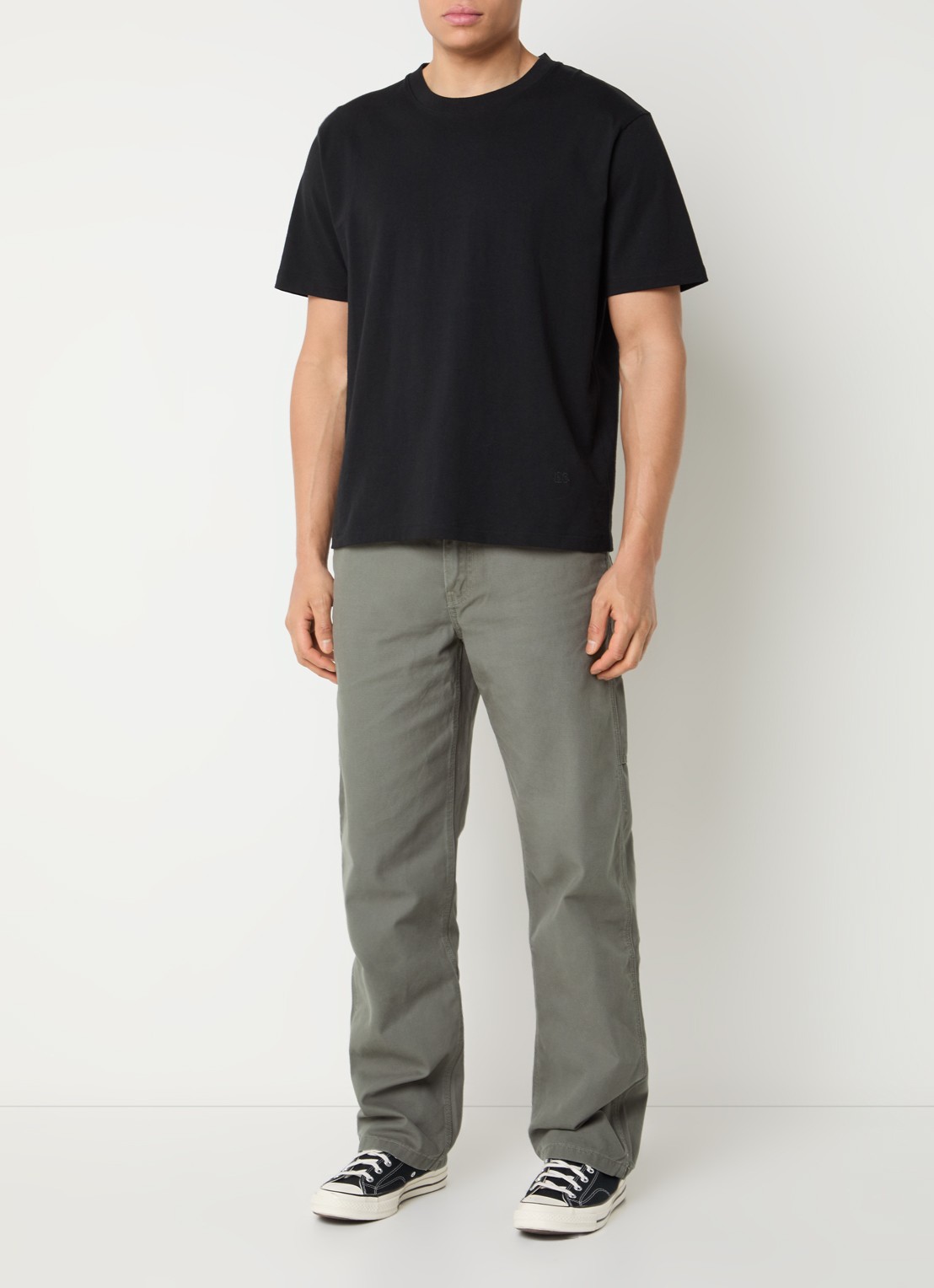 Levi's 568 loose fit cargobroek met steekzakken - voorkant 5 olijfgroen