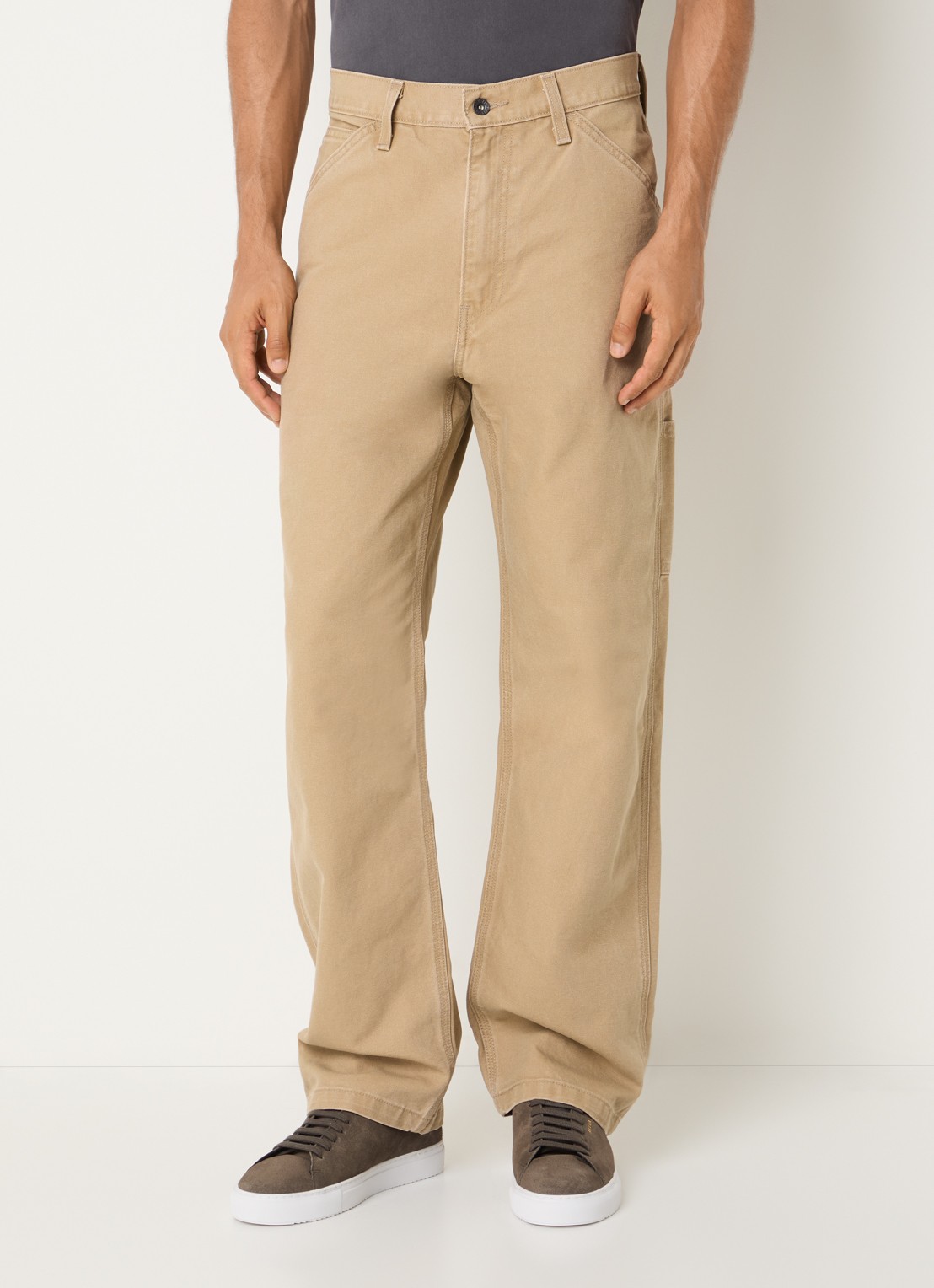 Levi's 568 loose fit cargobroek met steekzakken - detail 4 oranjebruin