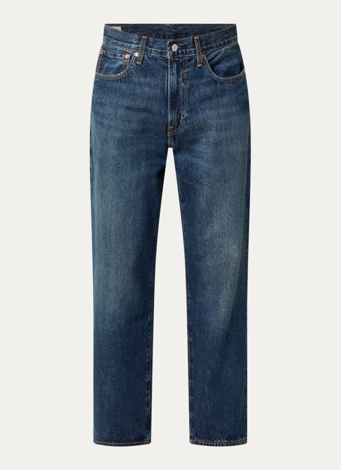 Levi's 568 loose fit jeans met donkere wassing en steekzakken - voorkant 4 indigo