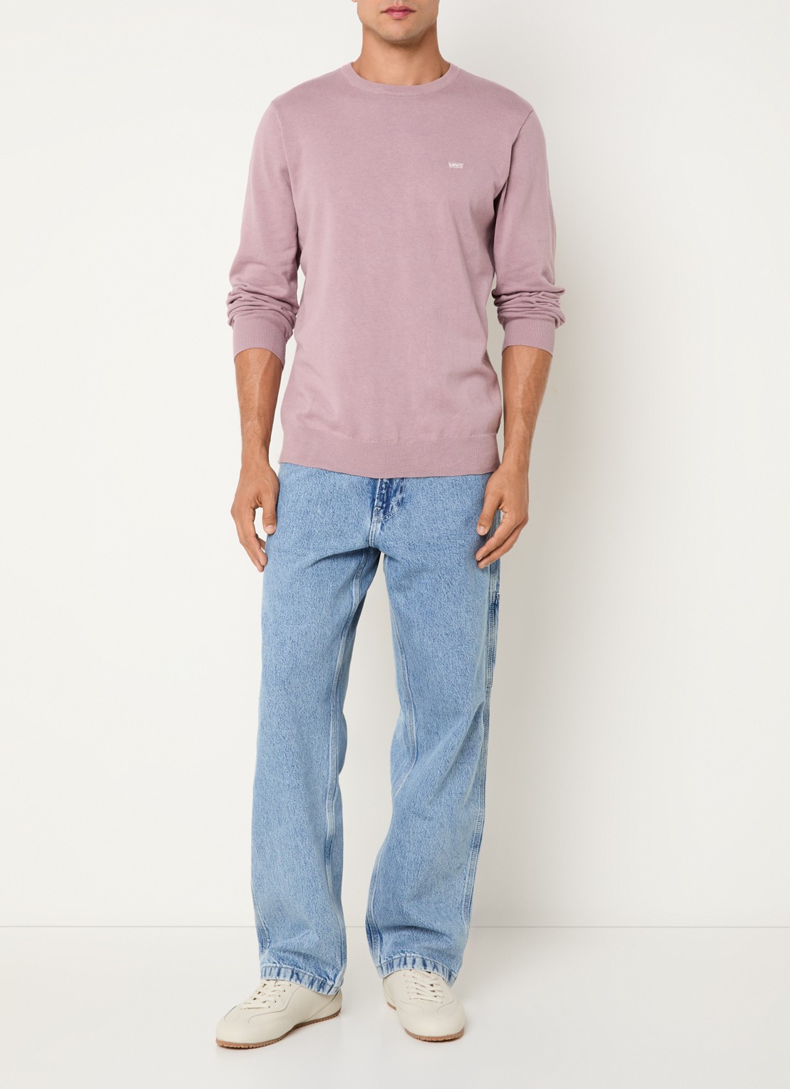 Levi's 568 Loose fit jeans met lichte wassing - voorkant 3 indigo