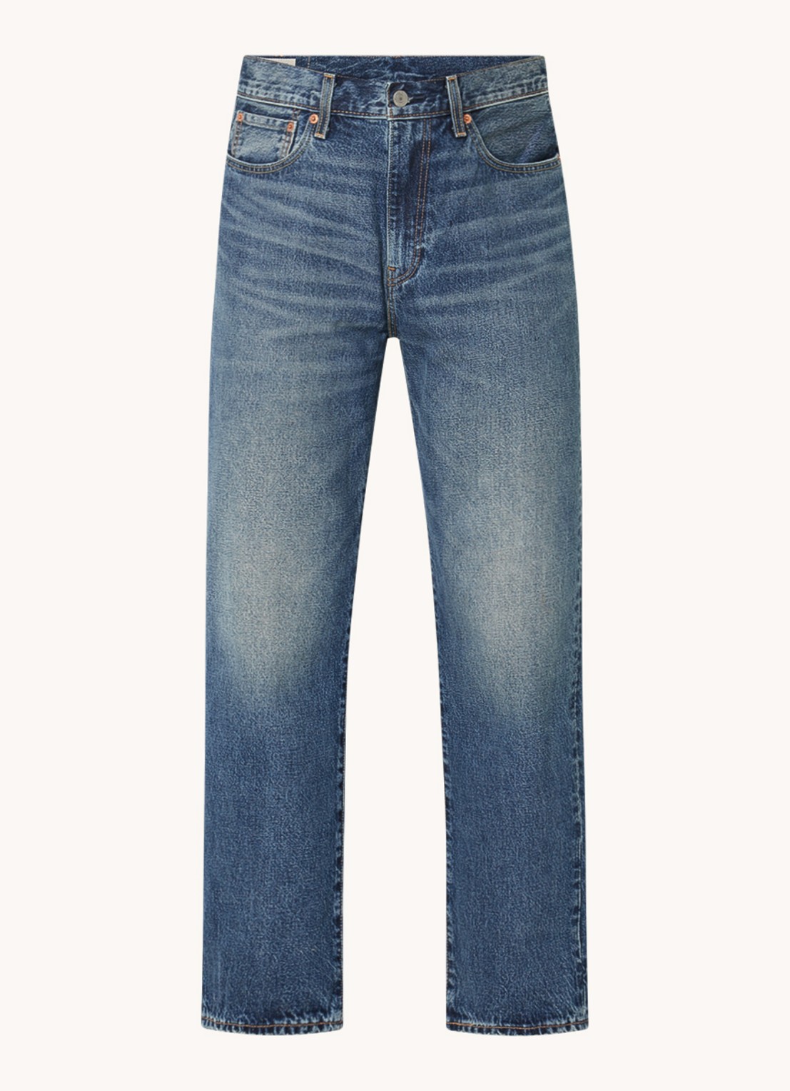 Levi's 568 loose fit jeans met medium wassing - voorkant indigo