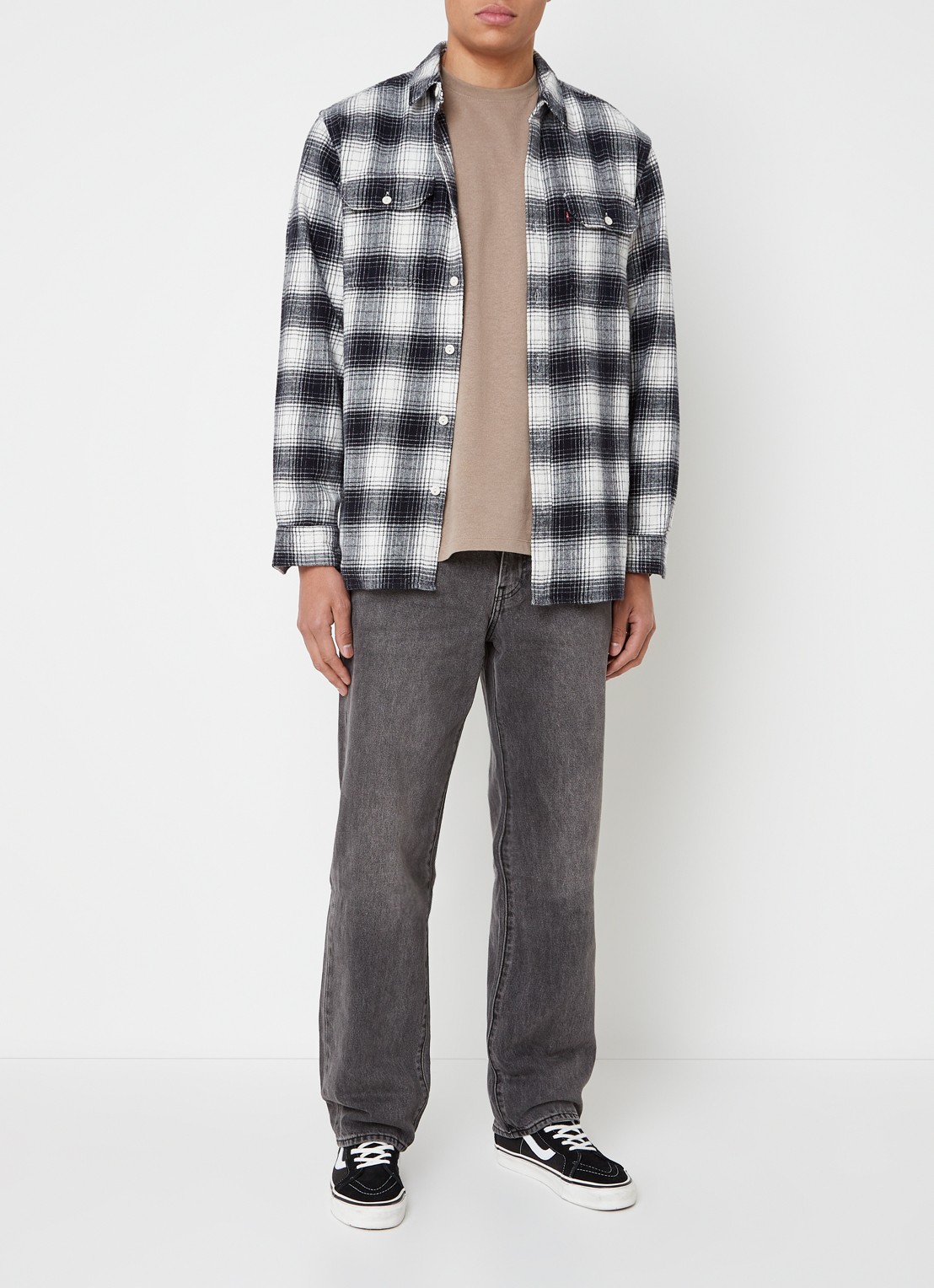 Levi's 568 STAY LOOSE BLOCK PARTY T2 - voorkant 5 grijs