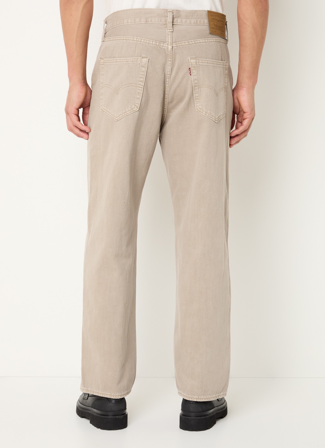 Levi's 568 straight leg jeans met gekleurde wassing - achterkant zand
