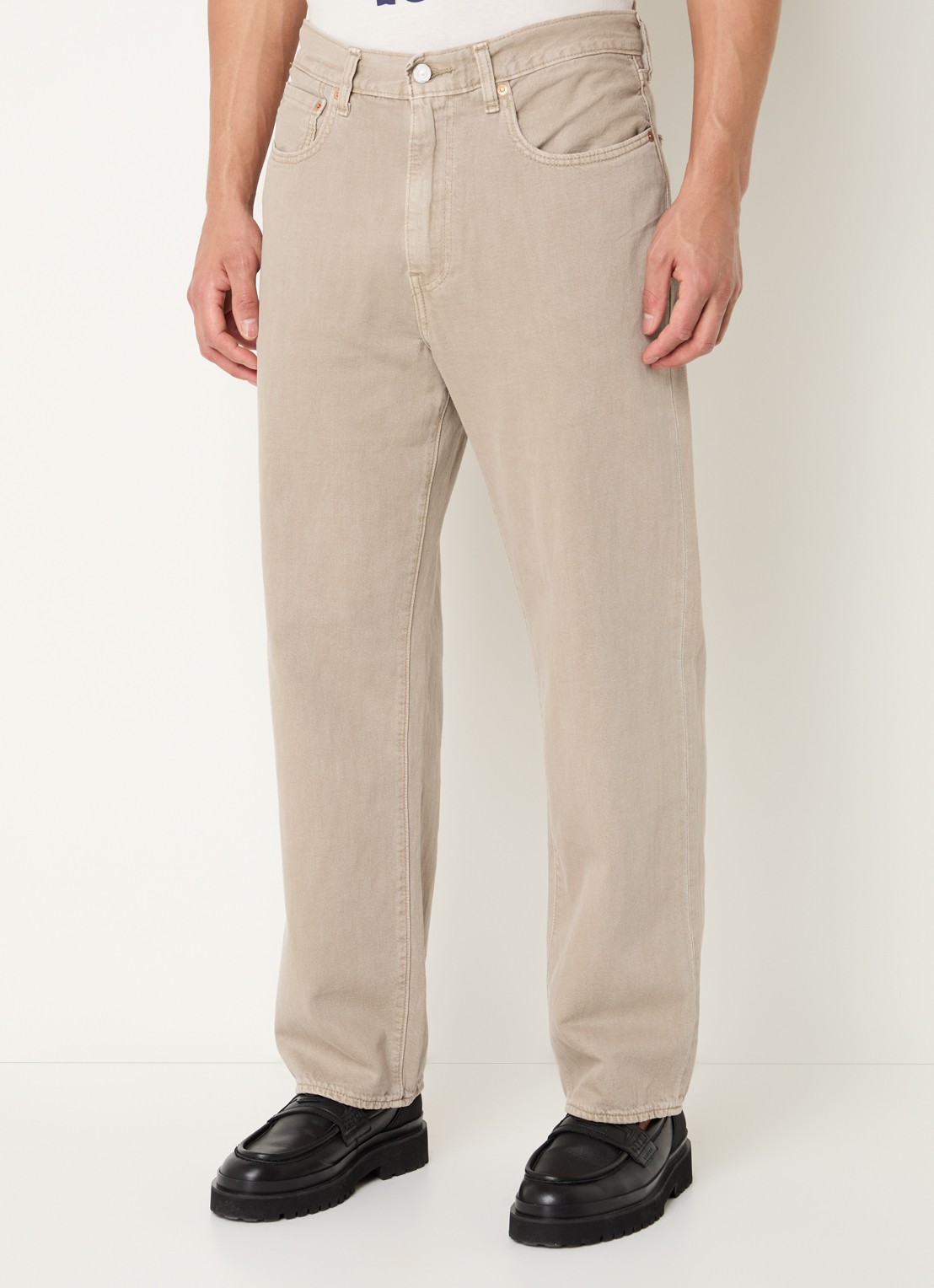 Levi's 568 straight leg jeans met gekleurde wassing - detail 2 zand
