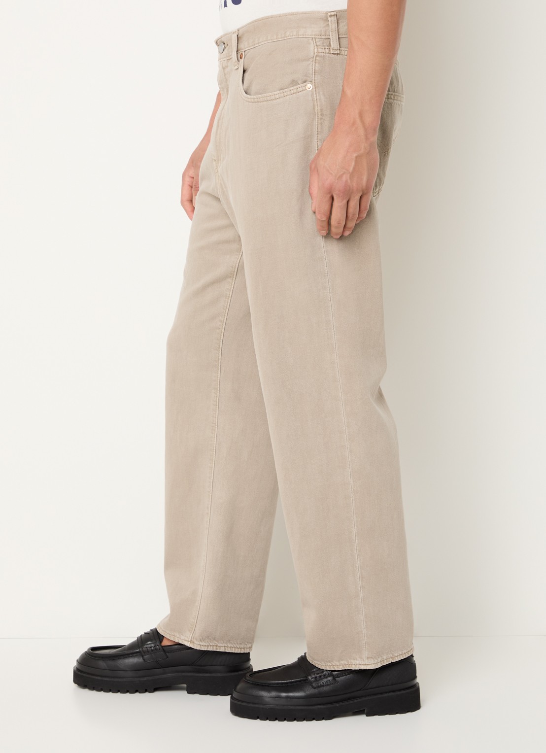 Levi's 568 straight leg jeans met gekleurde wassing - detail 3 zand