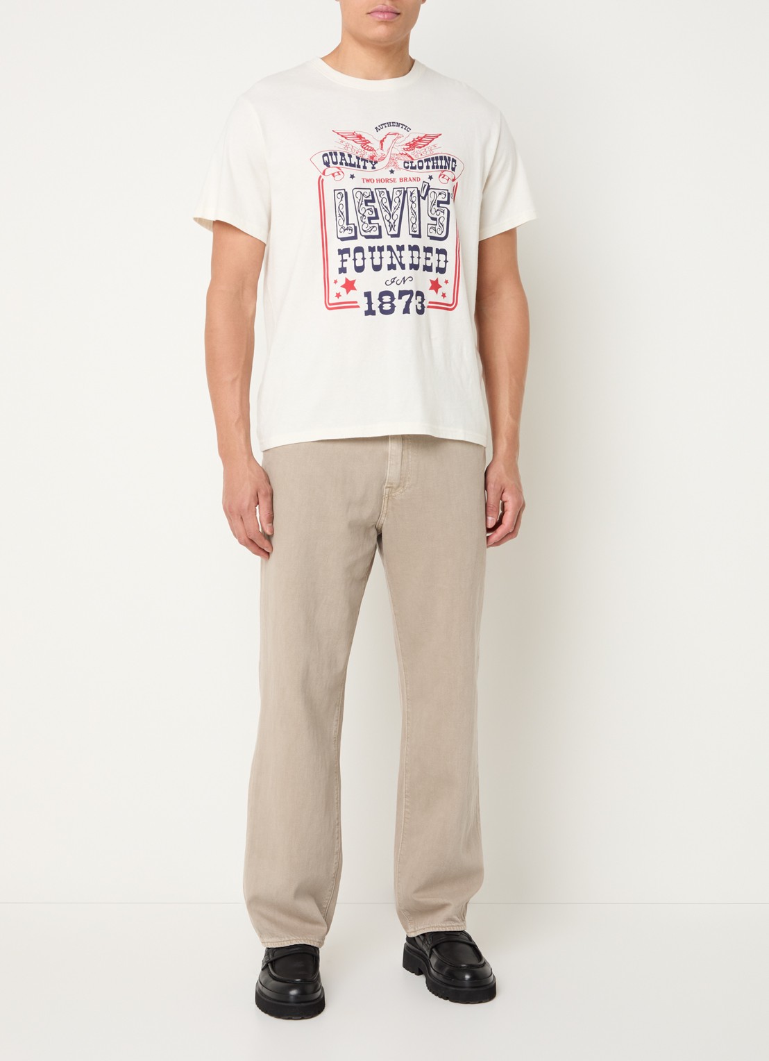 Levi's 568 straight leg jeans met gekleurde wassing - voorkant 5 zand