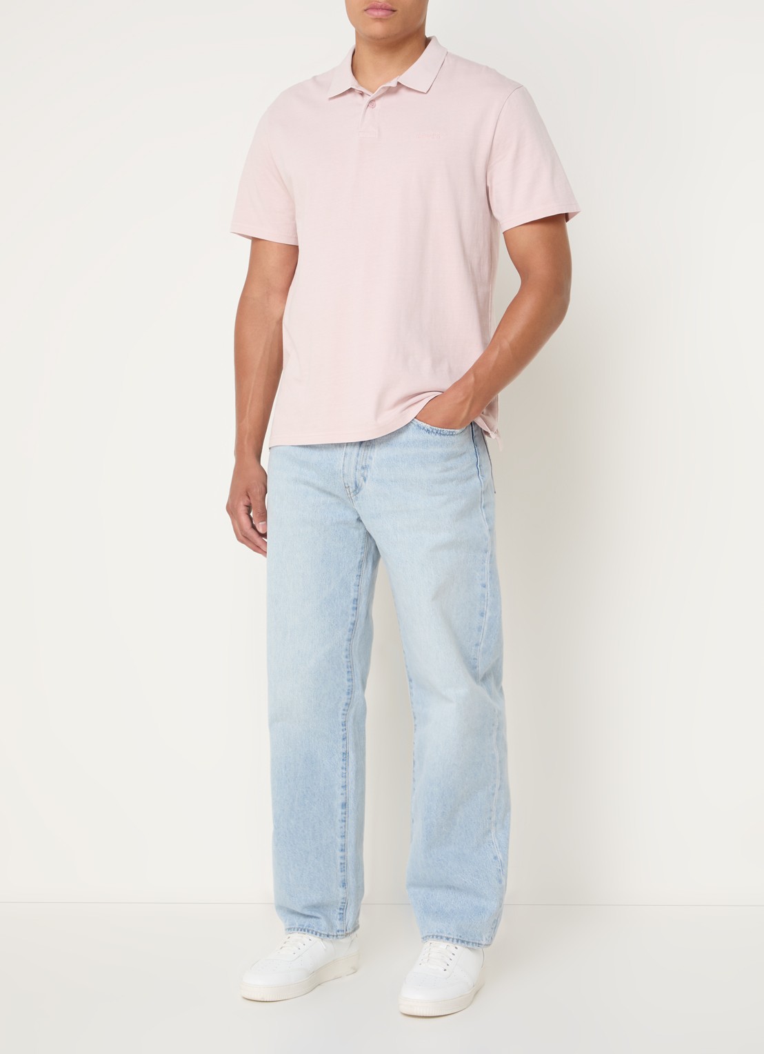 Levi's 568 straight leg jeans met lichte wassing - voorkant 3 indigo