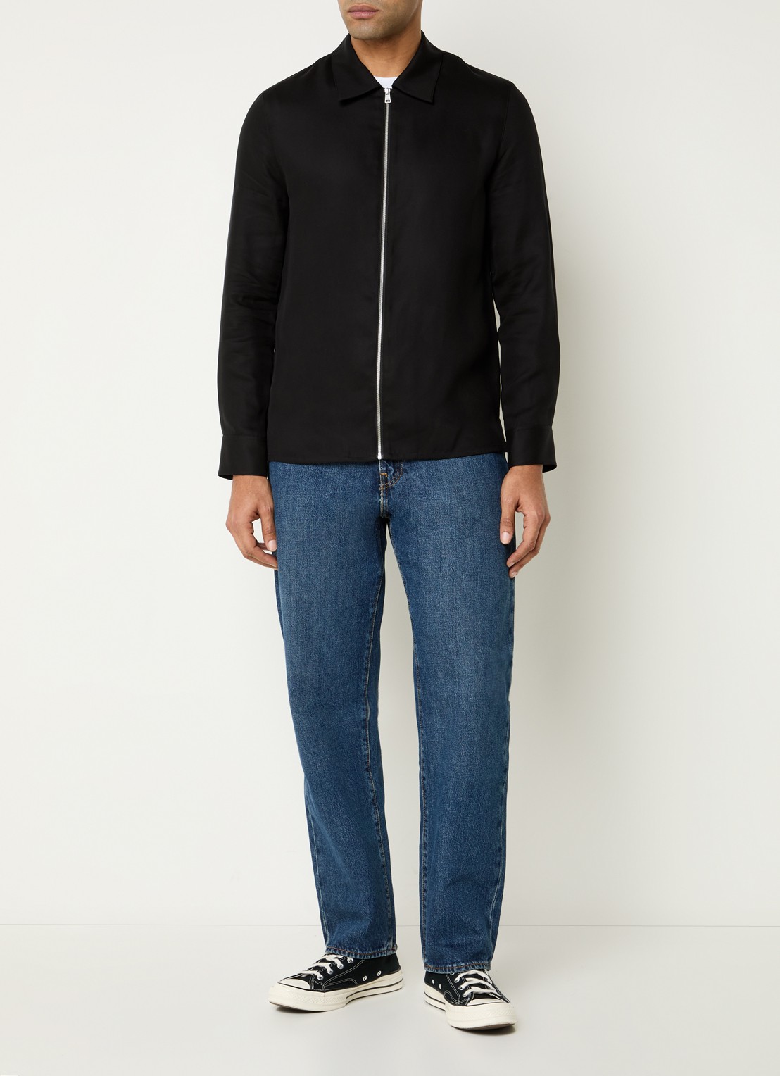 Levi's 568 straight leg jeans met medium wassing - voorkant 5 indigo