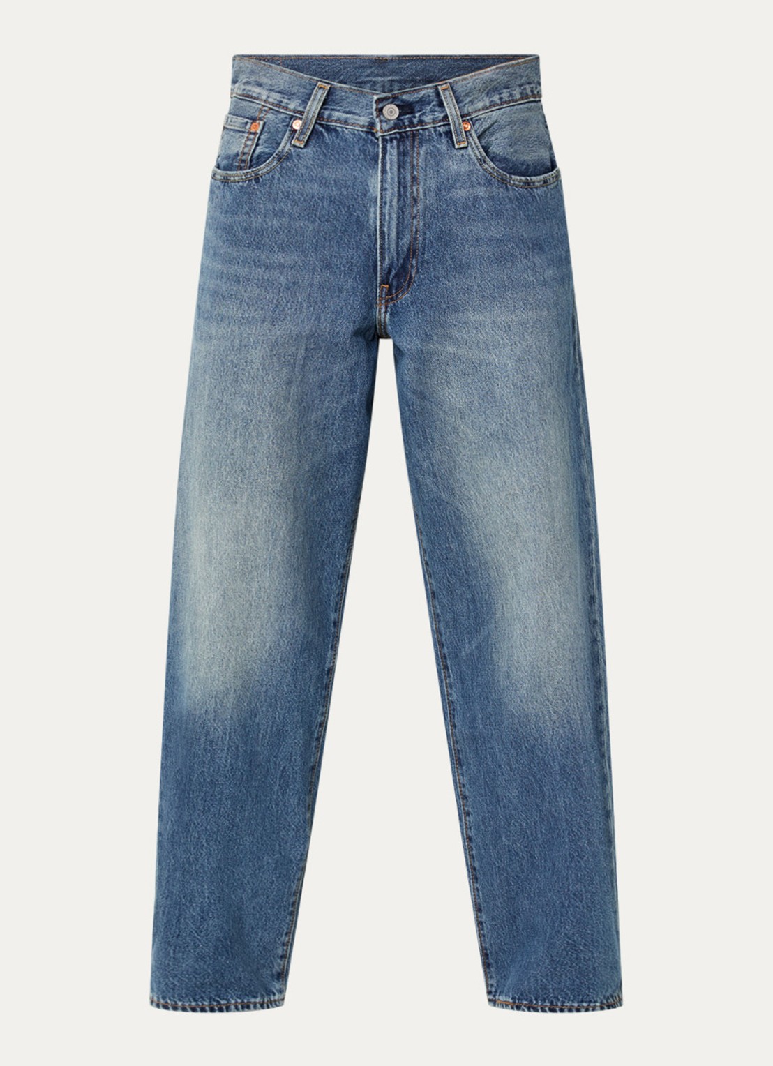 Levi's 578 Wide leg jeans met medium wassing - voorkant 2 indigo