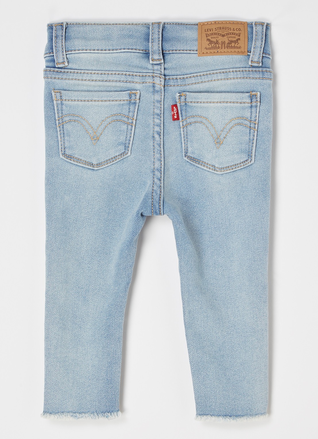 Levi's 710 super skinny jeans met stretch - voorkant 3 lichtblauw