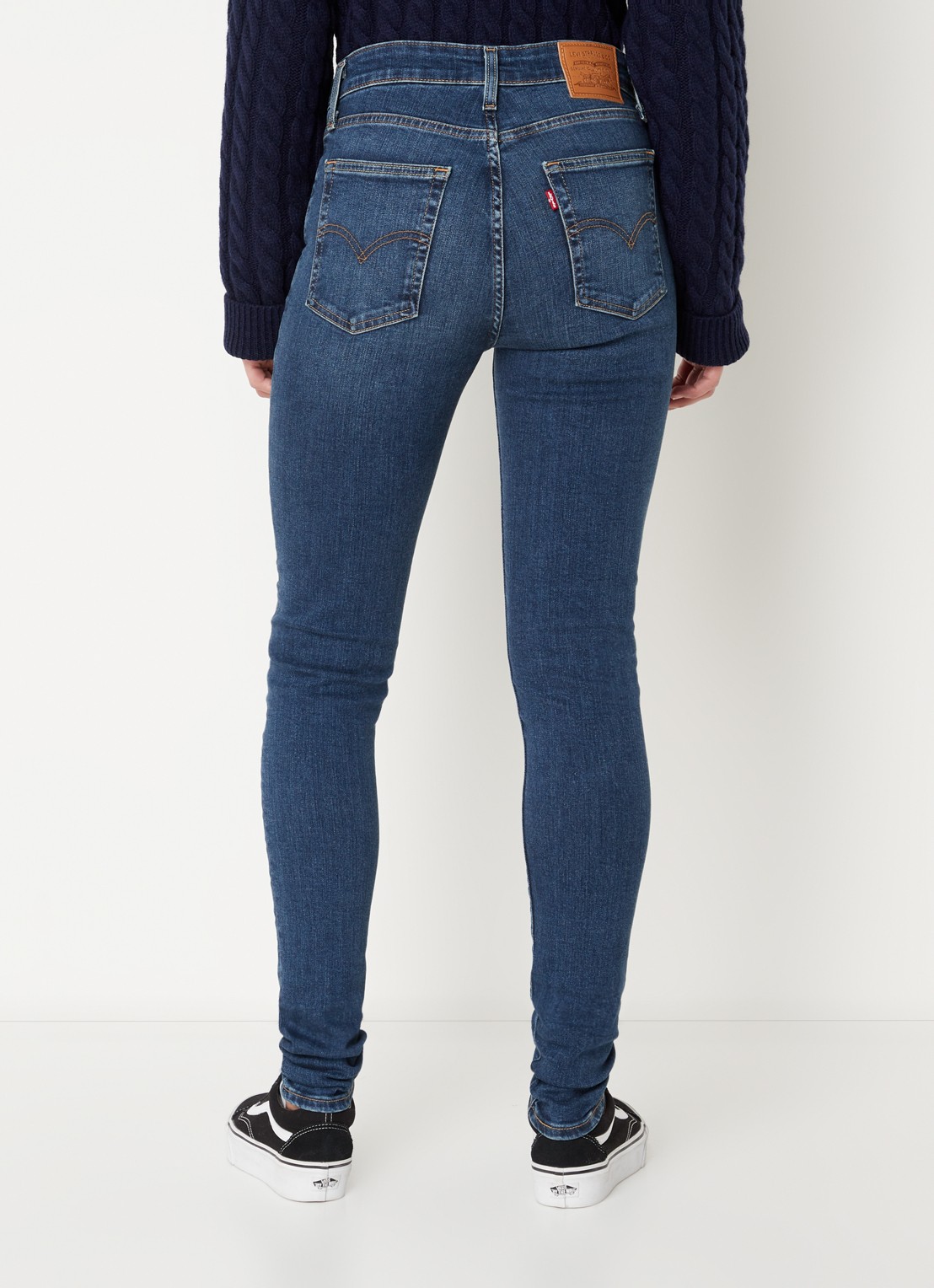 Levi's 721 HIGH RISE SKINNY BLUE WAVE - achterkant 3 indigo