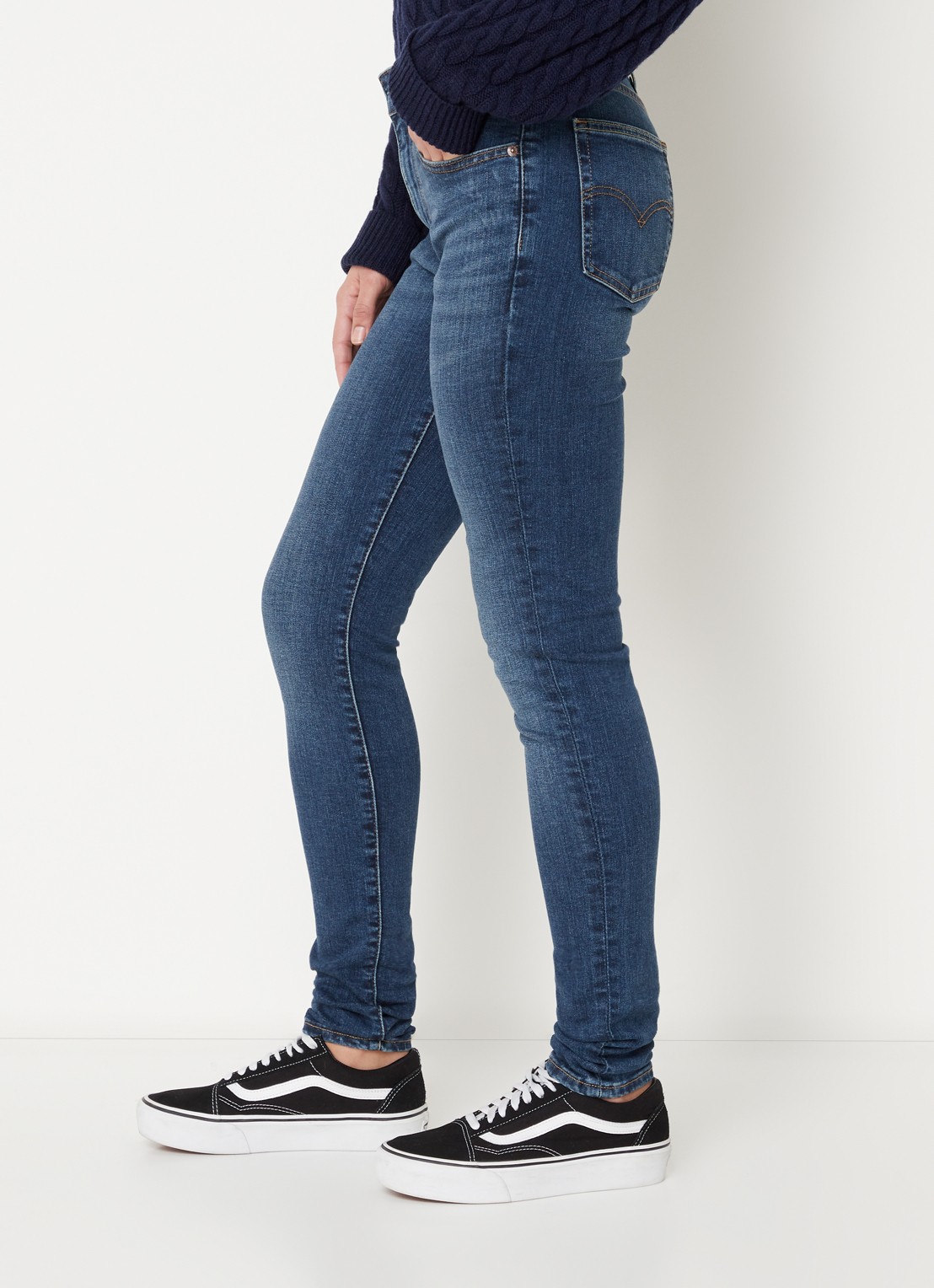 Levi's 721 HIGH RISE SKINNY BLUE WAVE - detail 5 indigo