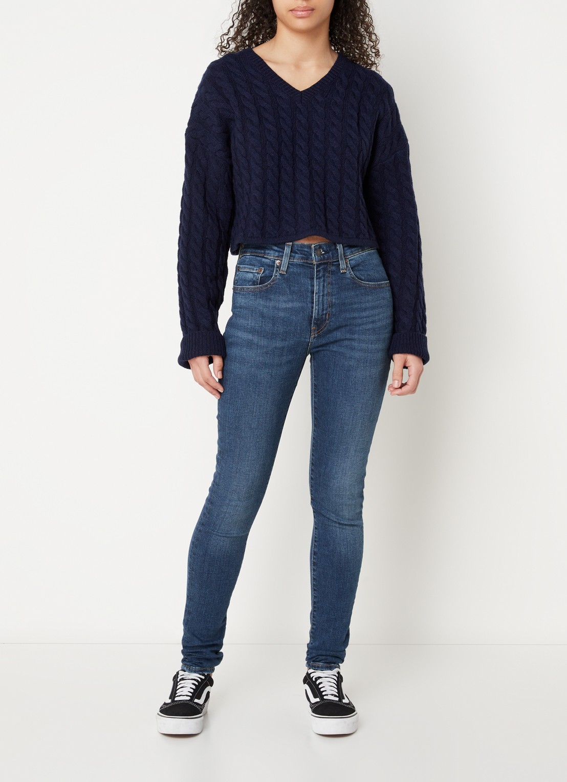 Levi's 721 HIGH RISE SKINNY BLUE WAVE - voorkant 2 indigo