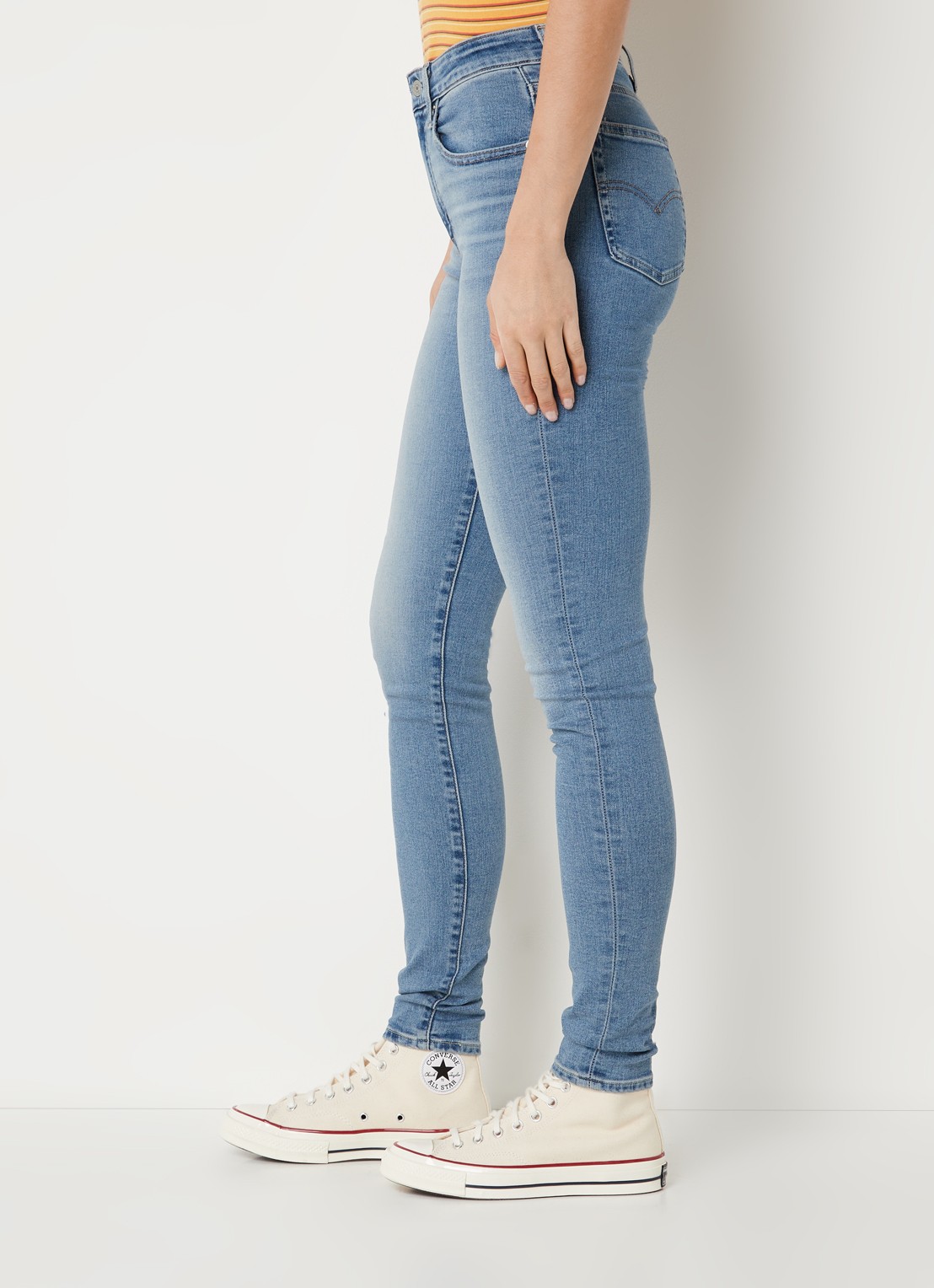 Levi's 721 HIGH RISE SKINNY BLUE WAVE - detail 4 indigo