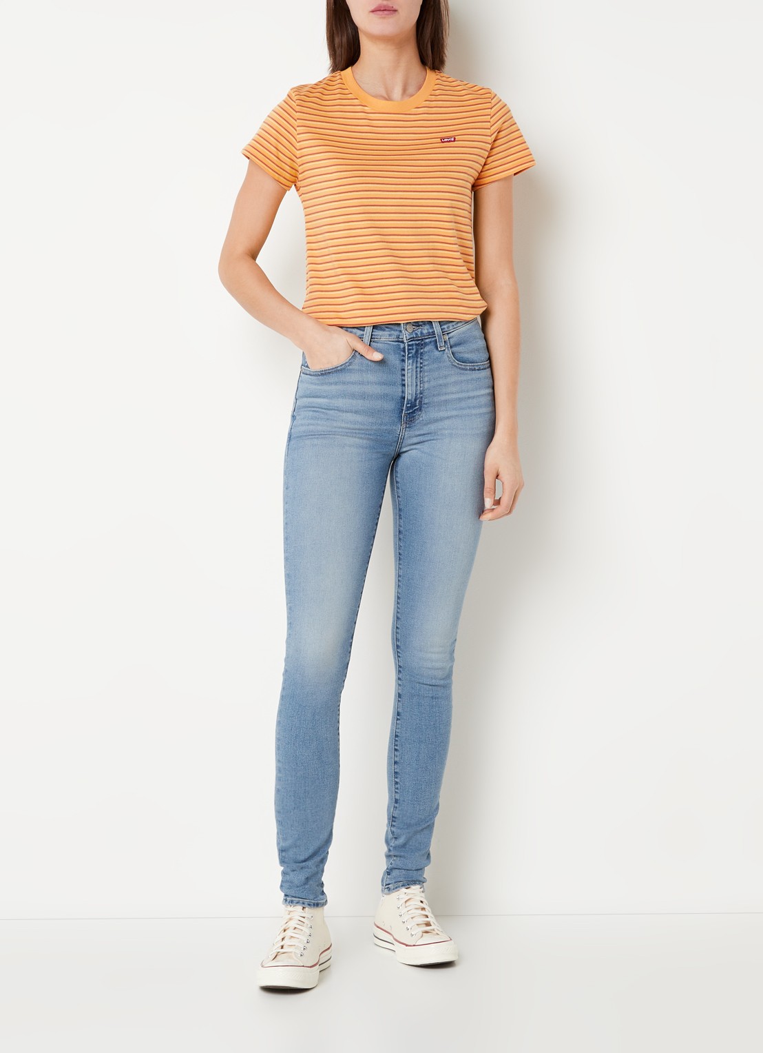 Levi's 721 HIGH RISE SKINNY BLUE WAVE - voorkant 2 indigo