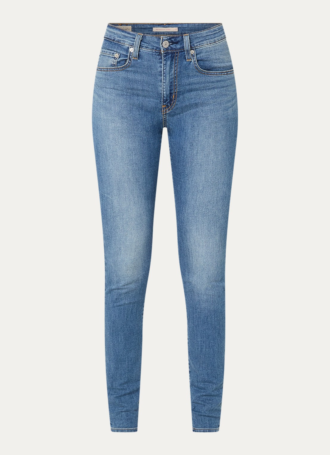 Levi's 721 high waist skinny jeans met medium wassing - voorkant 3 indigo