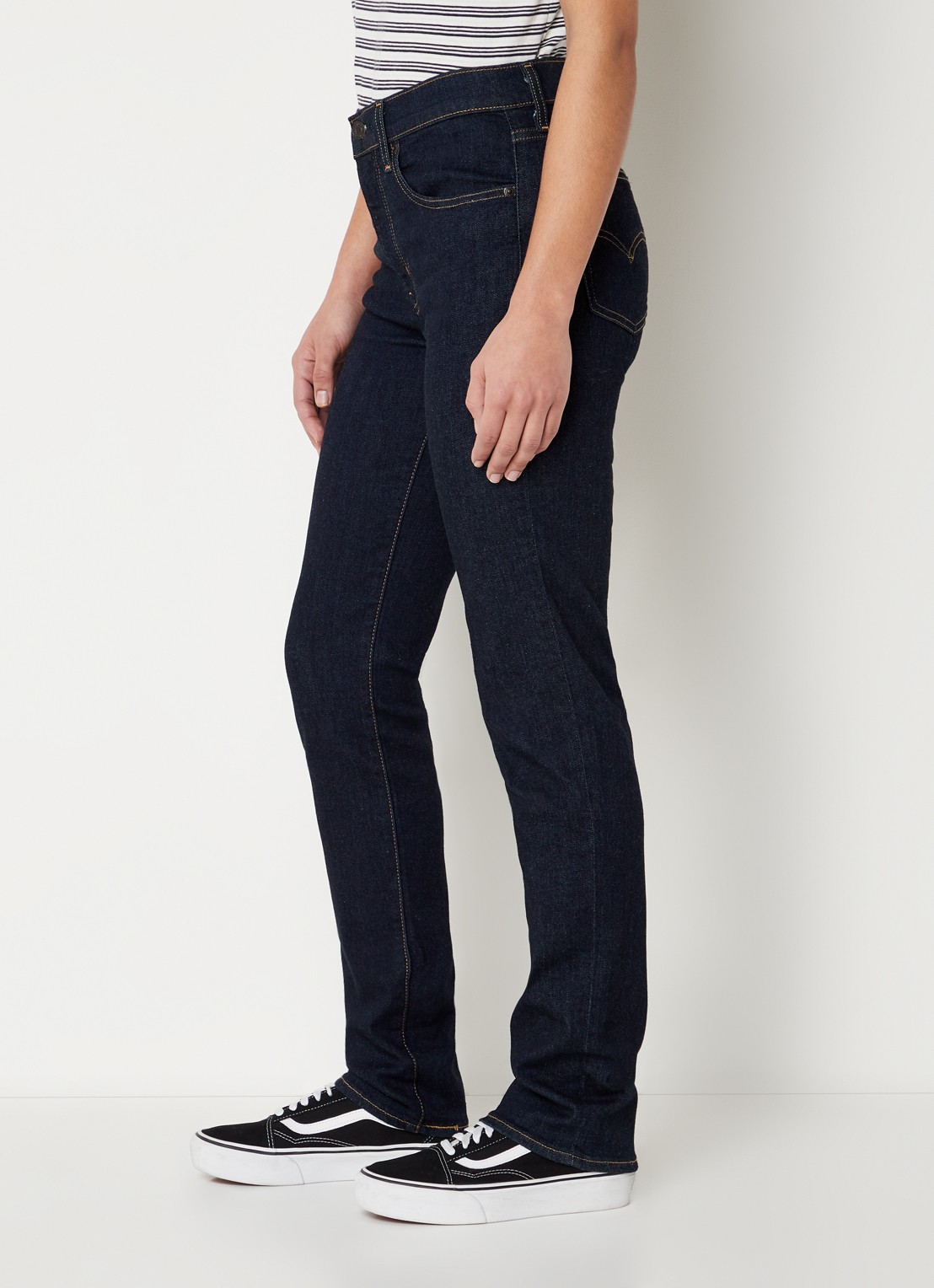 Levi's 724 HIGH RISE STRAIGHT BLUE WA - detail 5 indigo