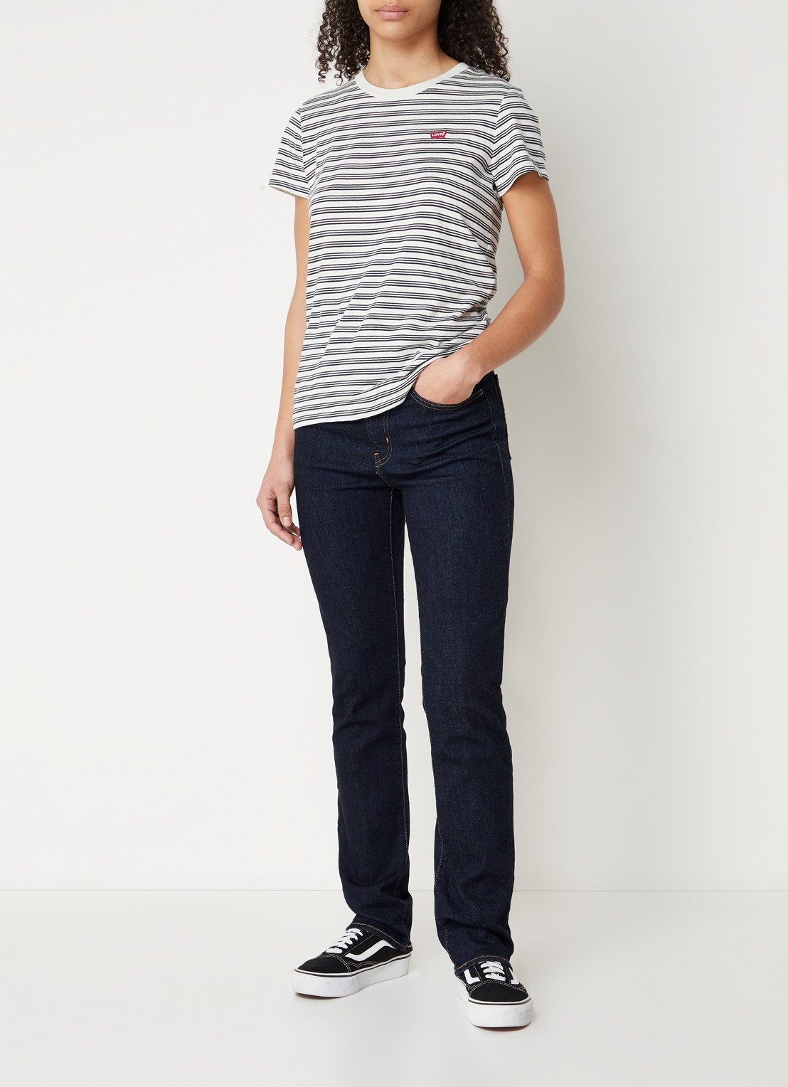 Levi's 724 HIGH RISE STRAIGHT BLUE WA - voorkant 3 indigo