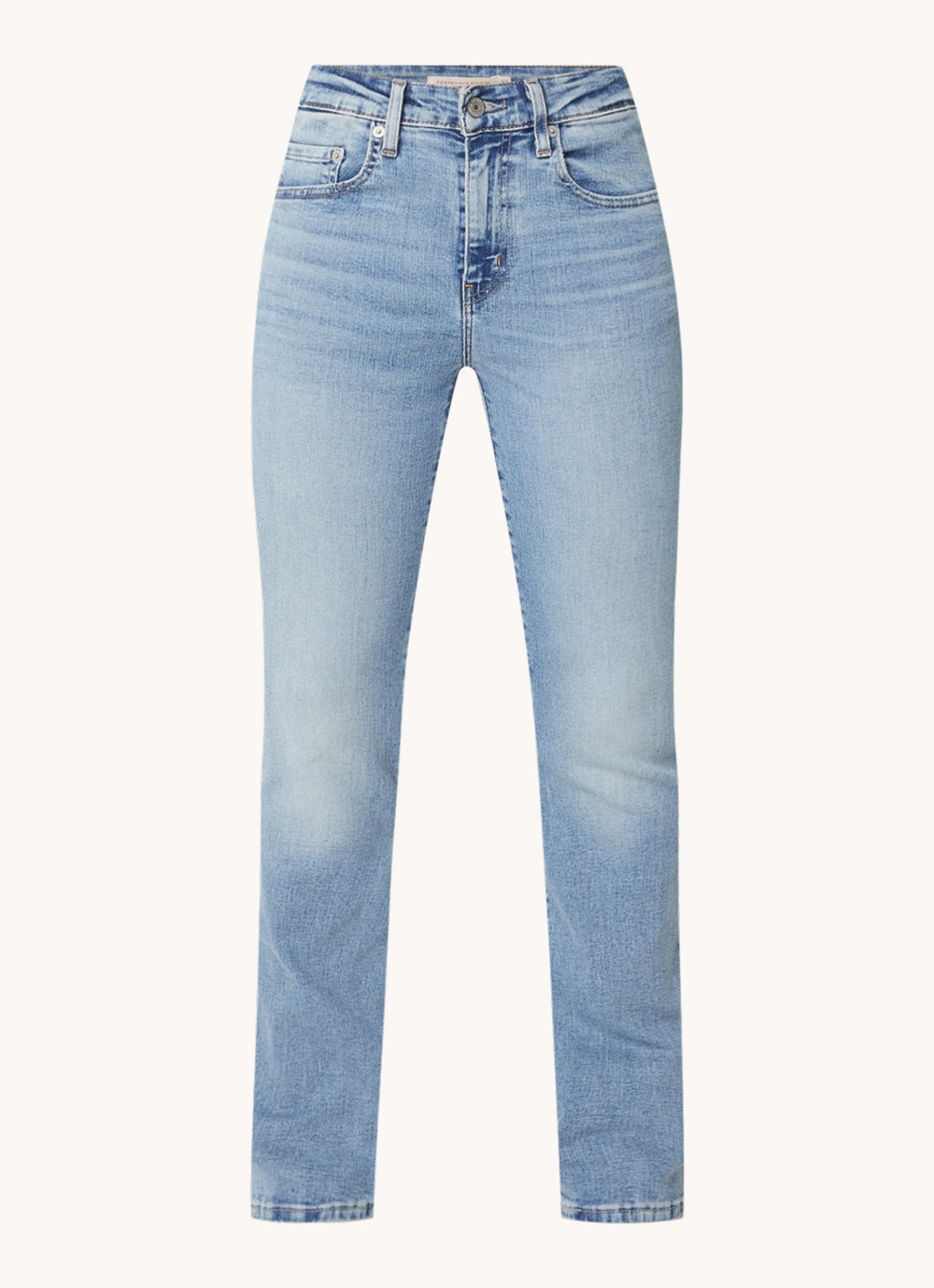 Levi's 725 high waist bootcut jeans met medium wassing - voorkant 4 indigo