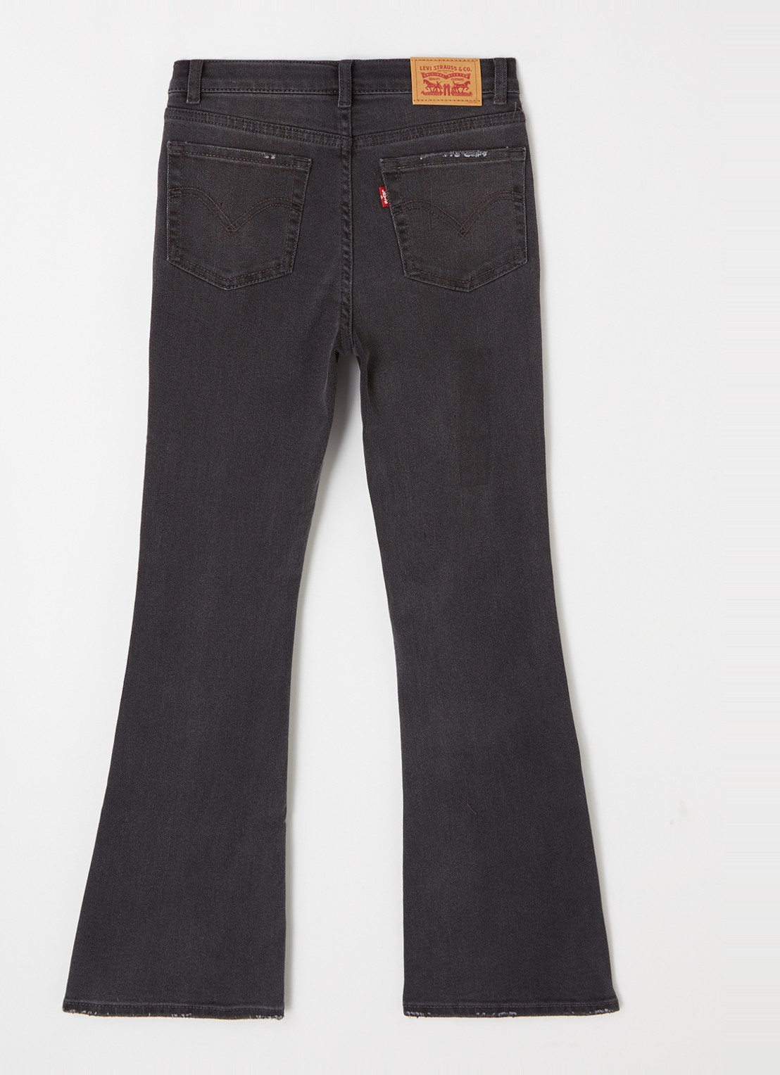 Levi's 726 high rise flared jeans met stretch - voorkant 3 zwart