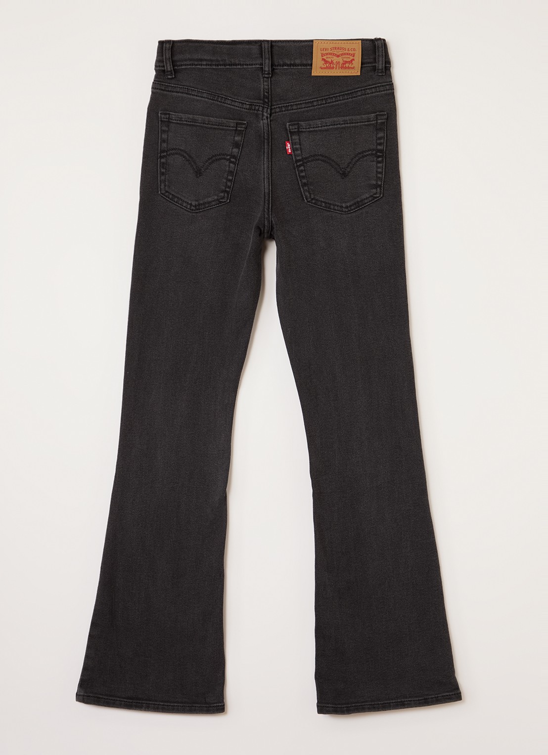 Levi's 726 high waist flared jeans met gekleurde wassing - voorkant 3 zwart