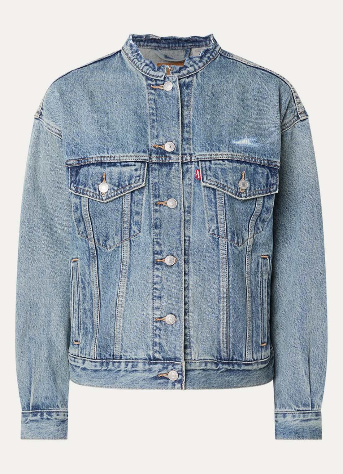 Levi's 90's Trucker Craft Of Love spijkerjas met steekzakken - voorkant 2 indigo