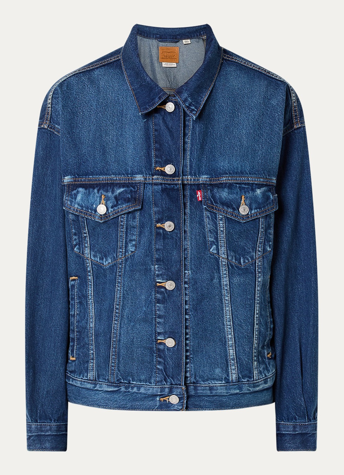 Levi's 90s Trucker spijkerjas met steekzakken - voorkant 3 indigo