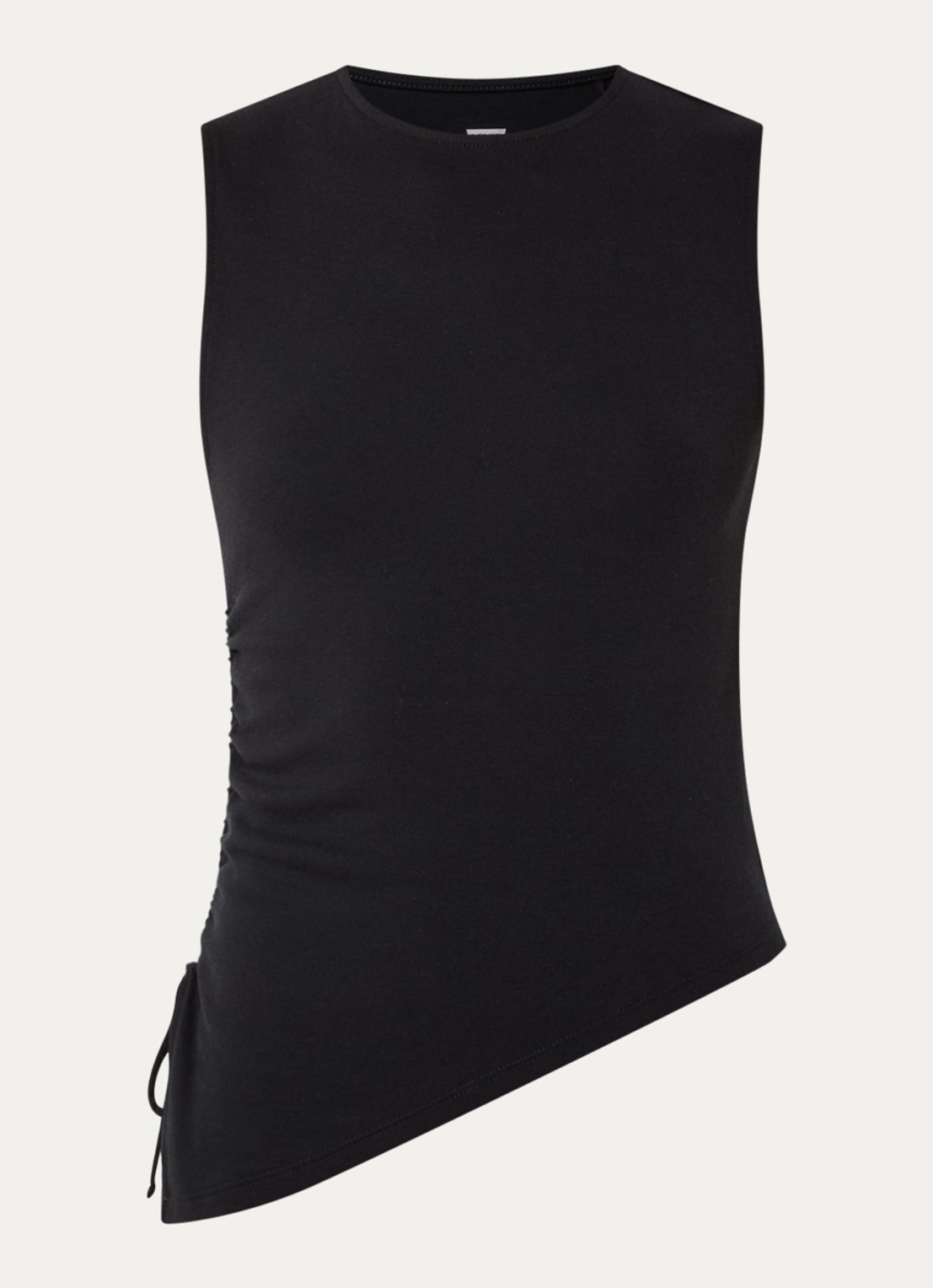 Levi's Alila asymmetrische top met gestrikt detail - voorkant 2 zwart