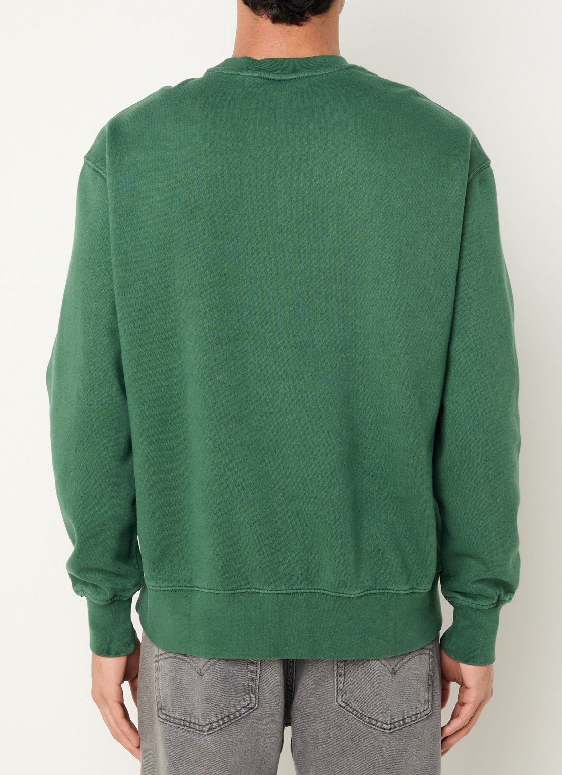 Levi's Authentic sweater met logoborduring - achterkant 4 groen