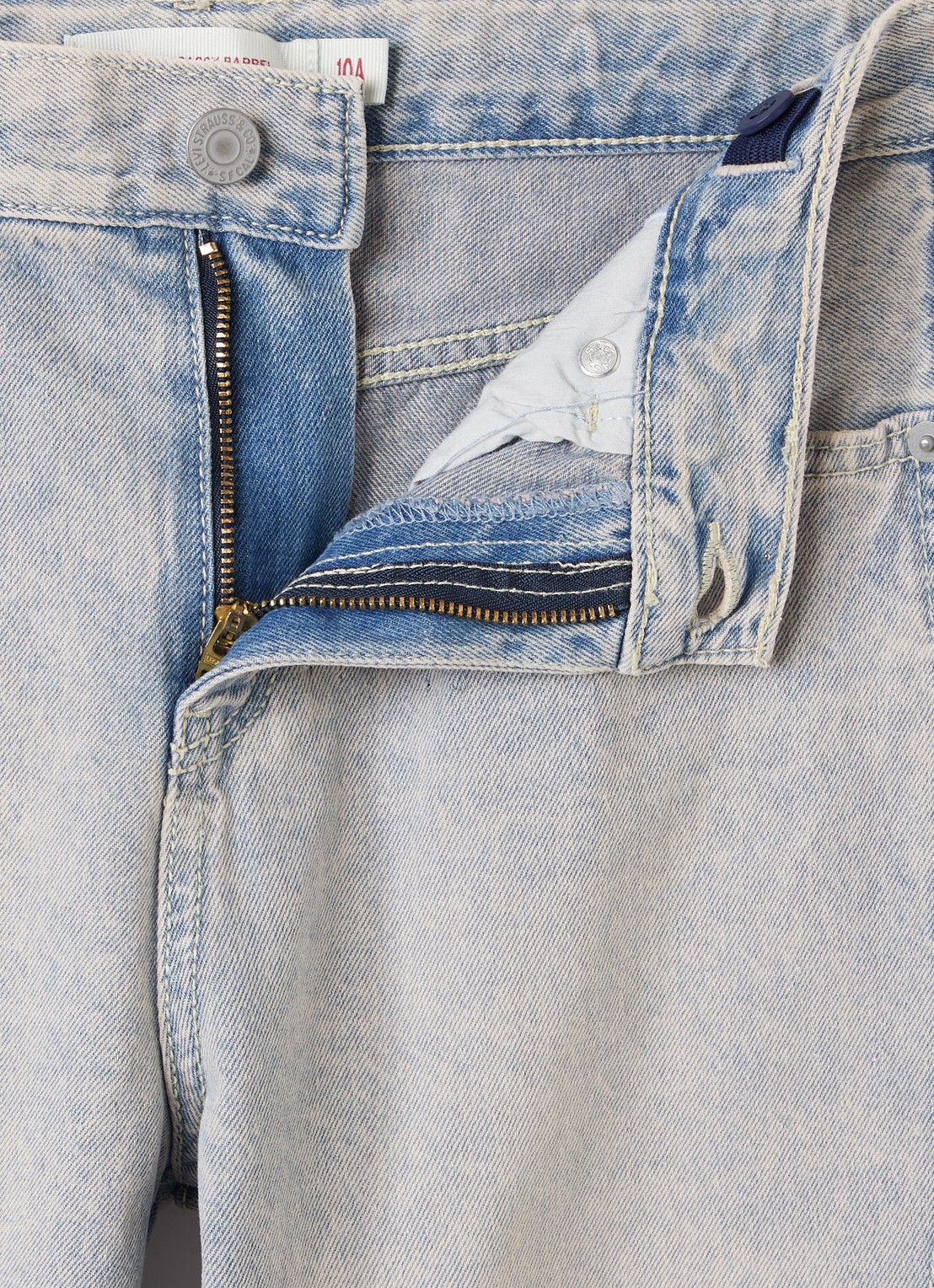 Levi's Balloon fit jeans met lichte wassing - detail 3 indigo
