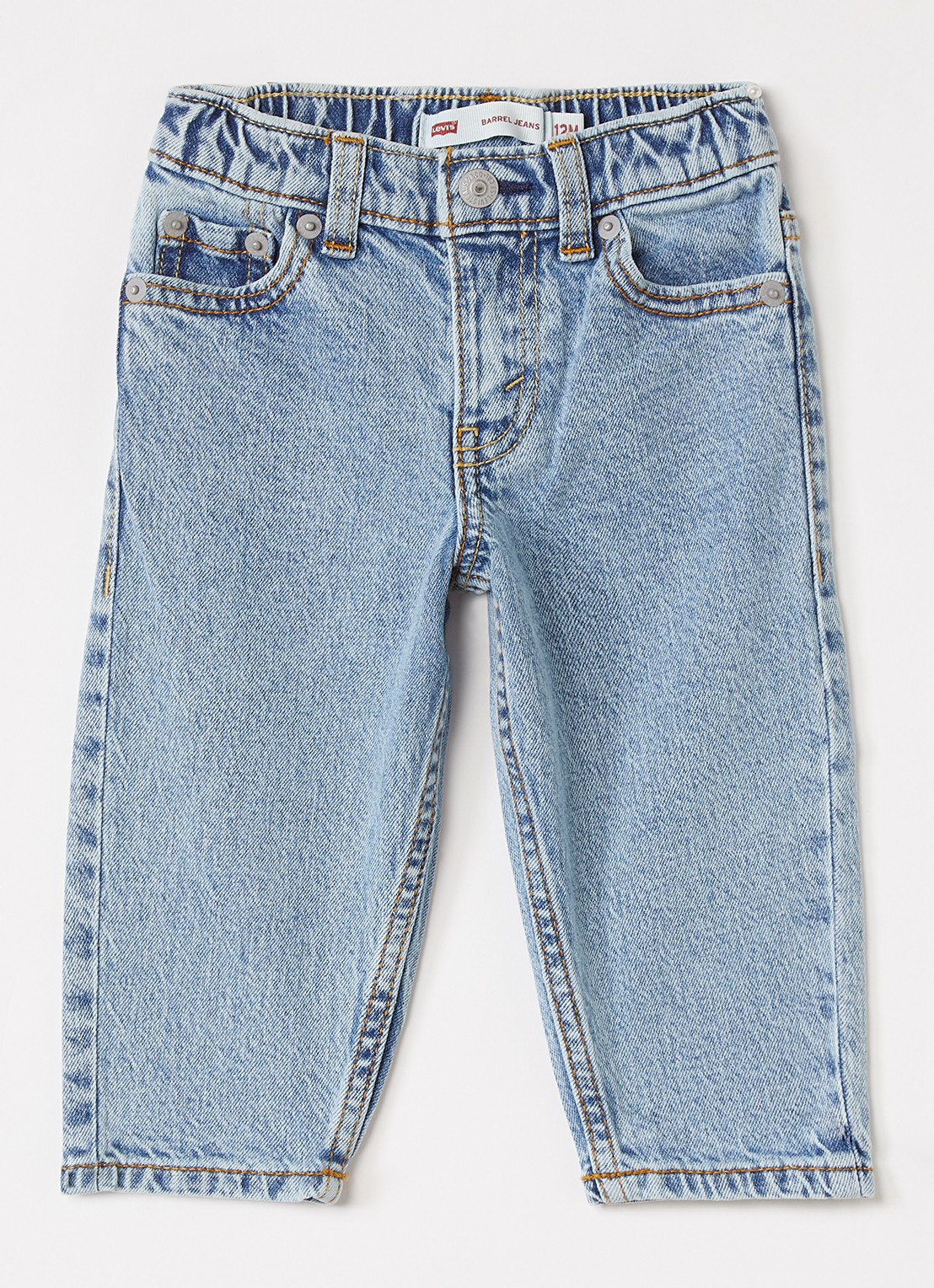 Levi's Balloon fit jeans met lichte wassing - voorkant 2 indigo