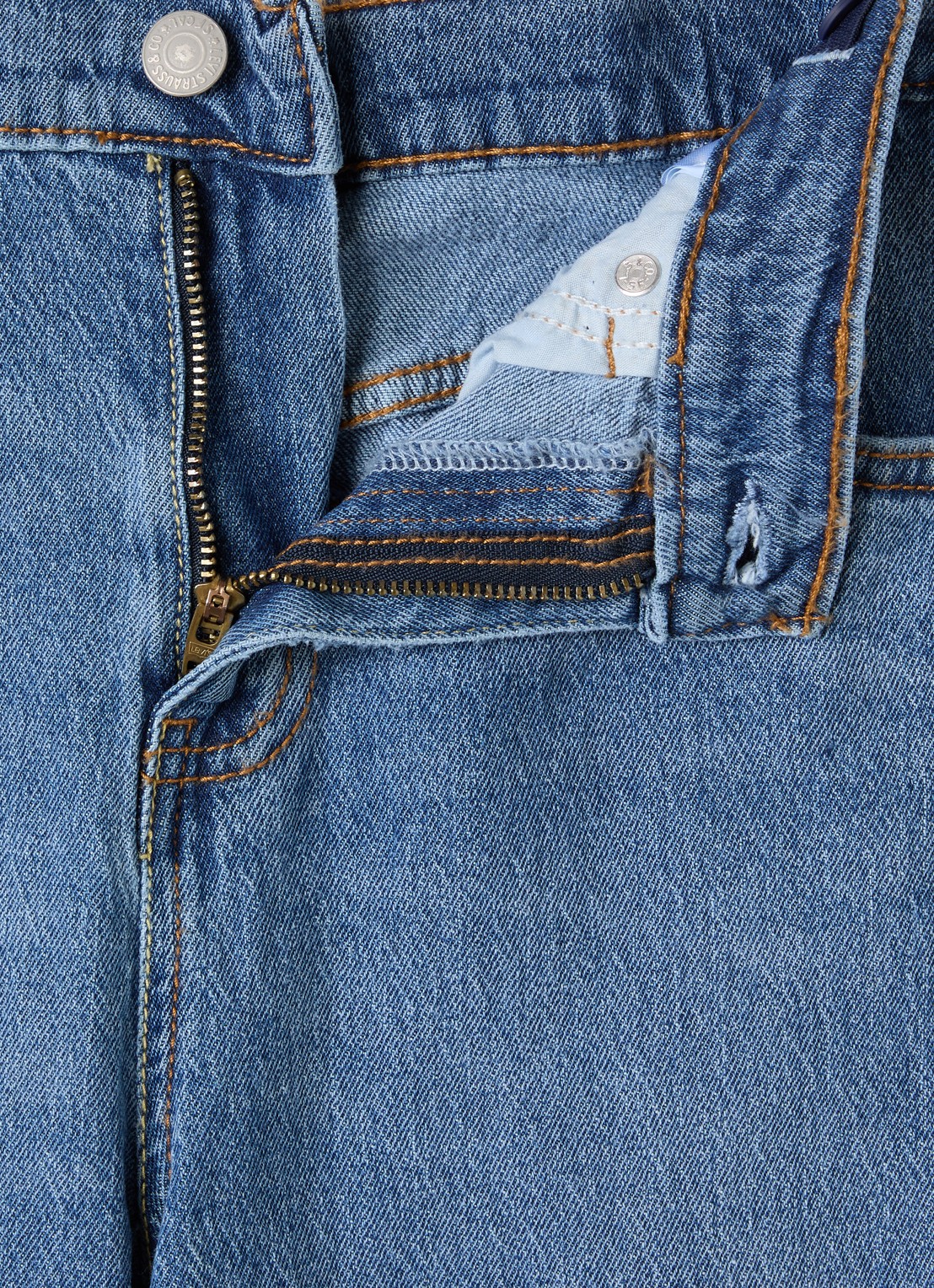 Levi's Barrel loose fit jeans met medium wassing - detail indigo
