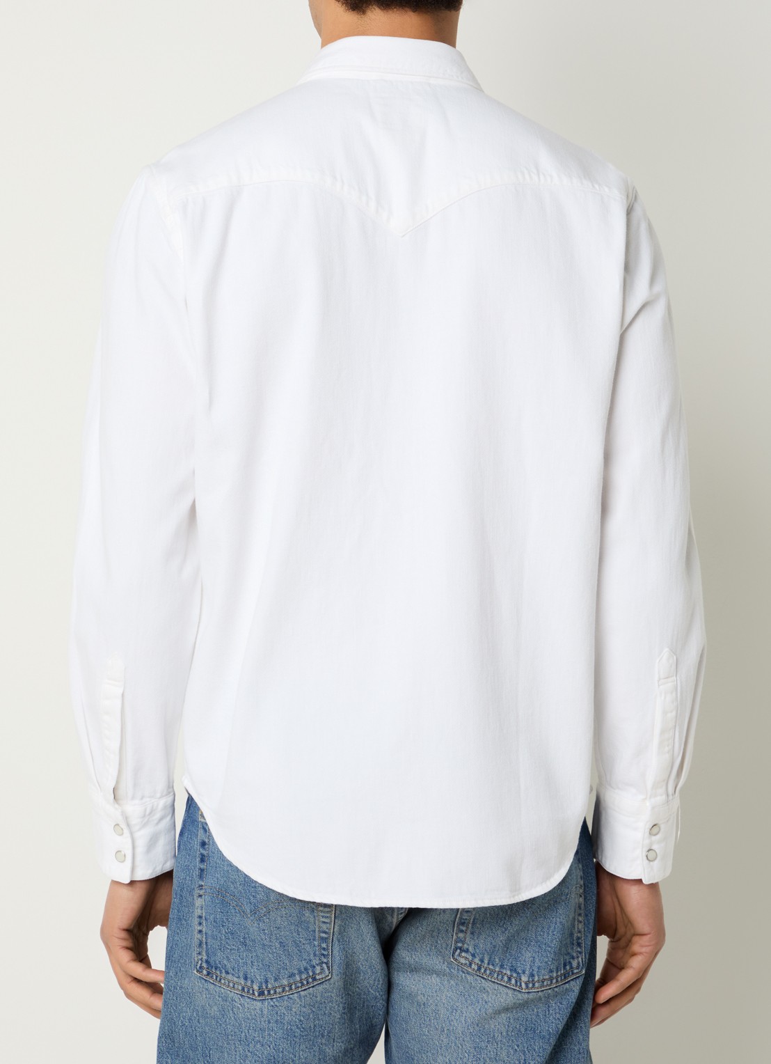 Levi's Barstow Western regular fit overshirt - achterkant gebroken wit