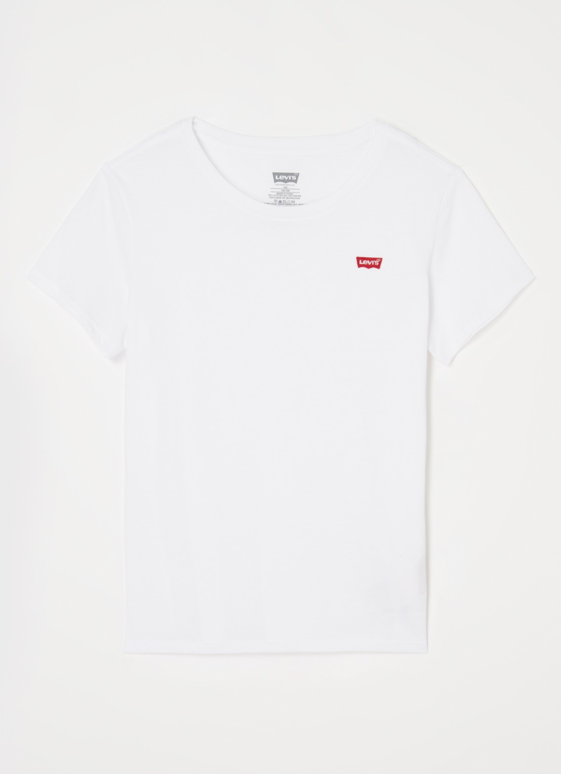 Levi's Batwing T-shirt met logoprint - voorkant wit