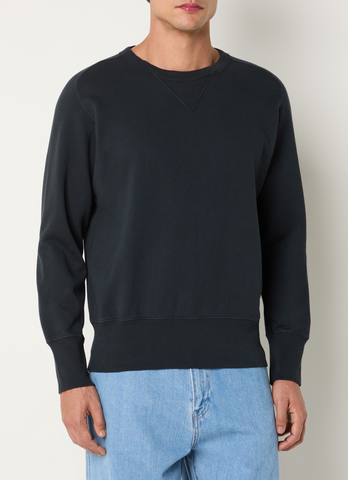 Levi's Bay Meadows sweater met ronde hals - detail 4 zwart