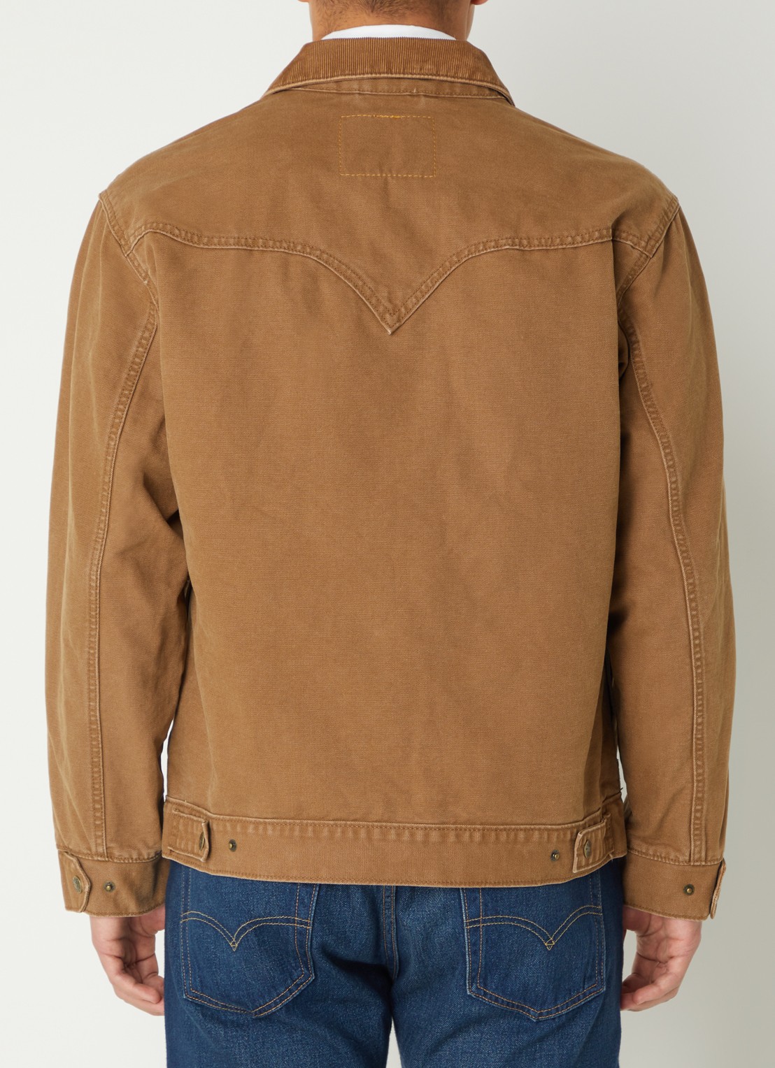 Levi's Bison spijkerjas met borstzakken - achterkant bruin