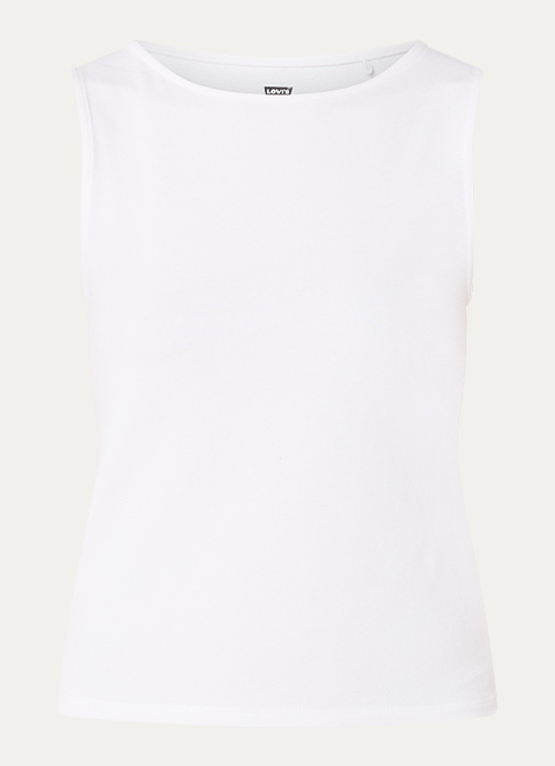 Levi's Blair tanktop met boothals - voorkant wit