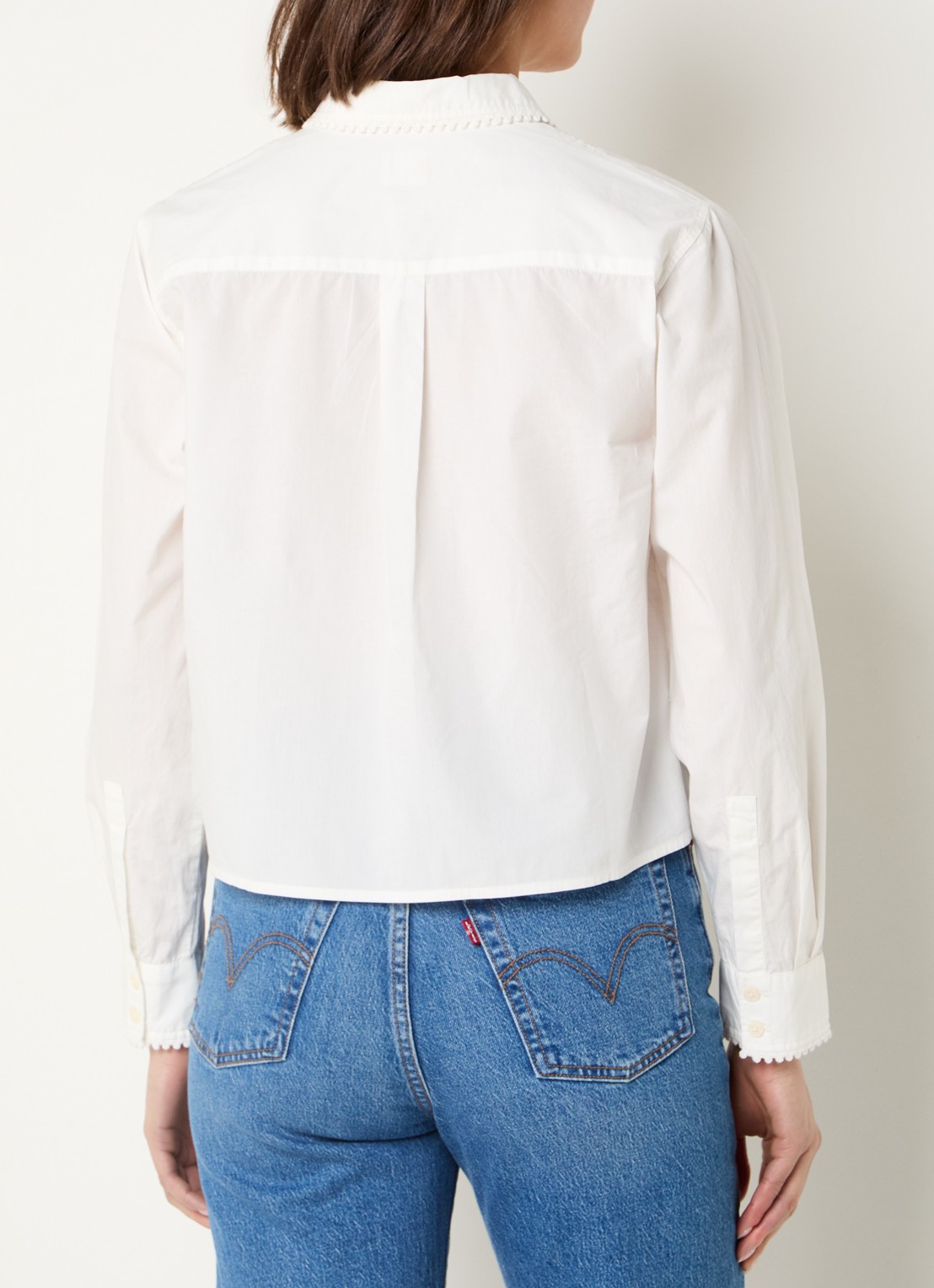 Levi's Blouse met opengewerkt detail - achterkant 3 wit