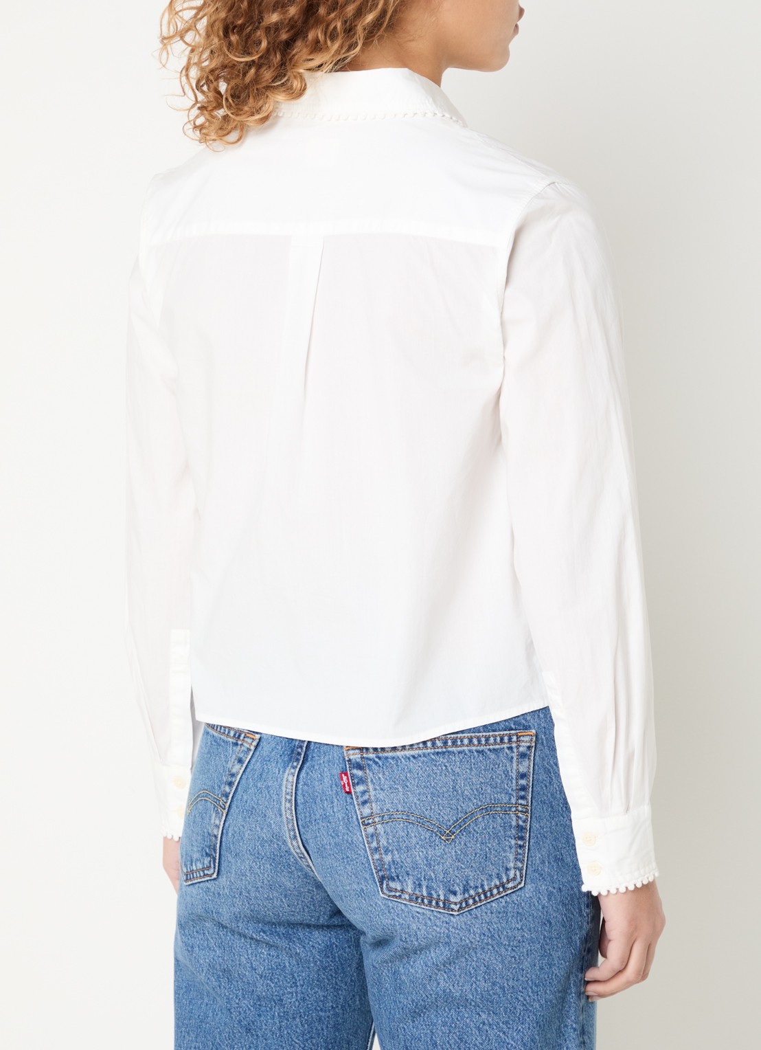 Levi's Blouse met opengewerkt detail - achterkant 4 wit