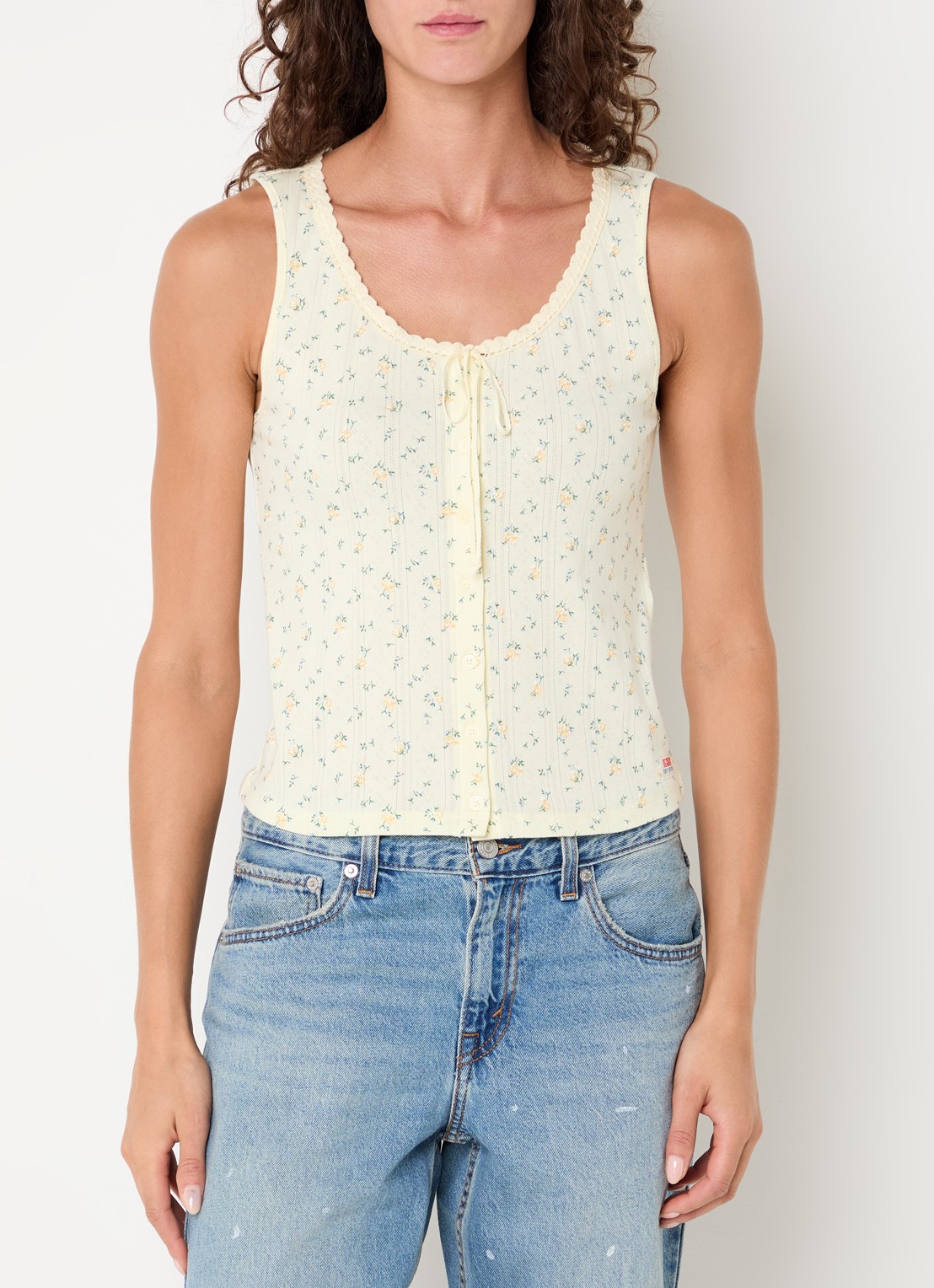 Levi's Blouse met print - detail gebroken wit