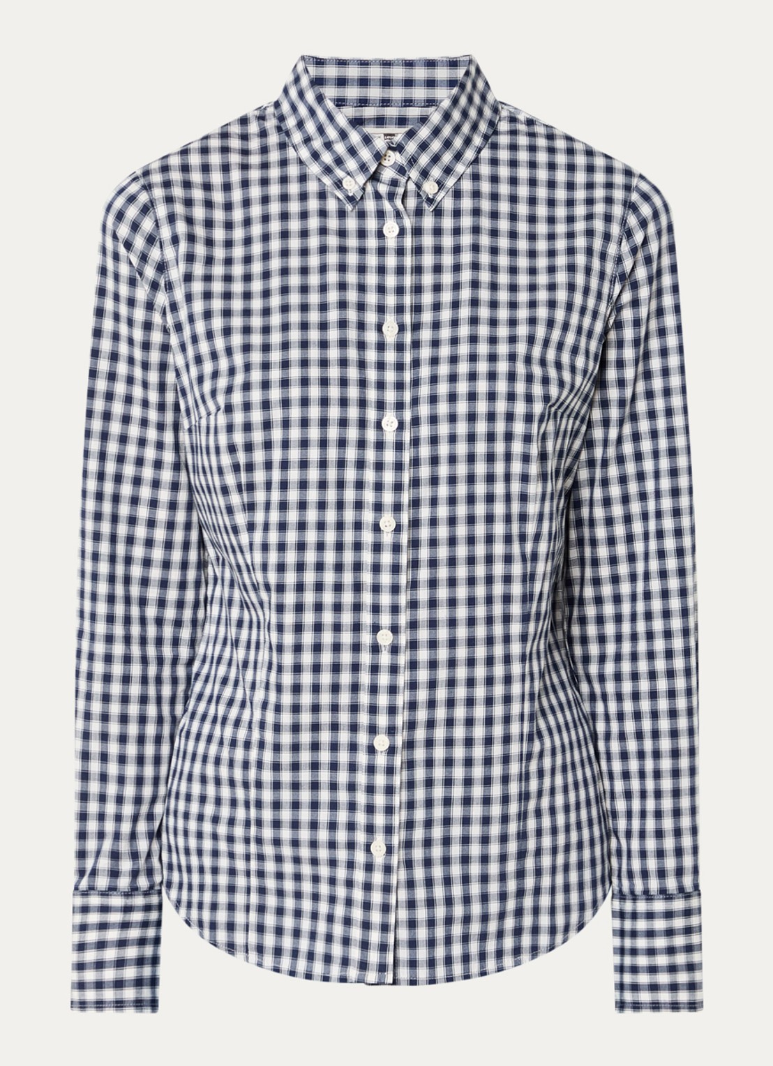 Levi's Blouse met ruitdessin - voorkant donkerblauw