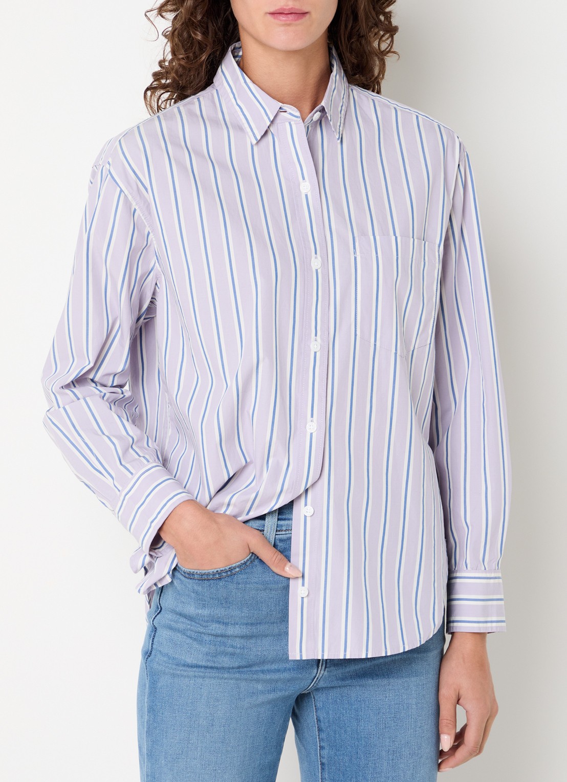 Levi's Blouse met streepprint - detail 3 lila