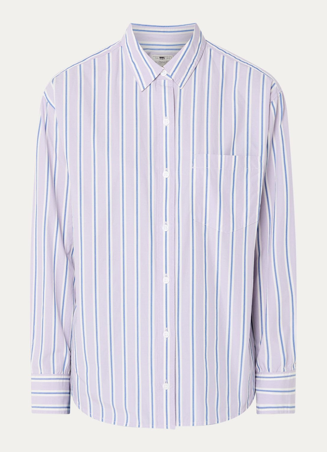 Levi's Blouse met streepprint - voorkant lila